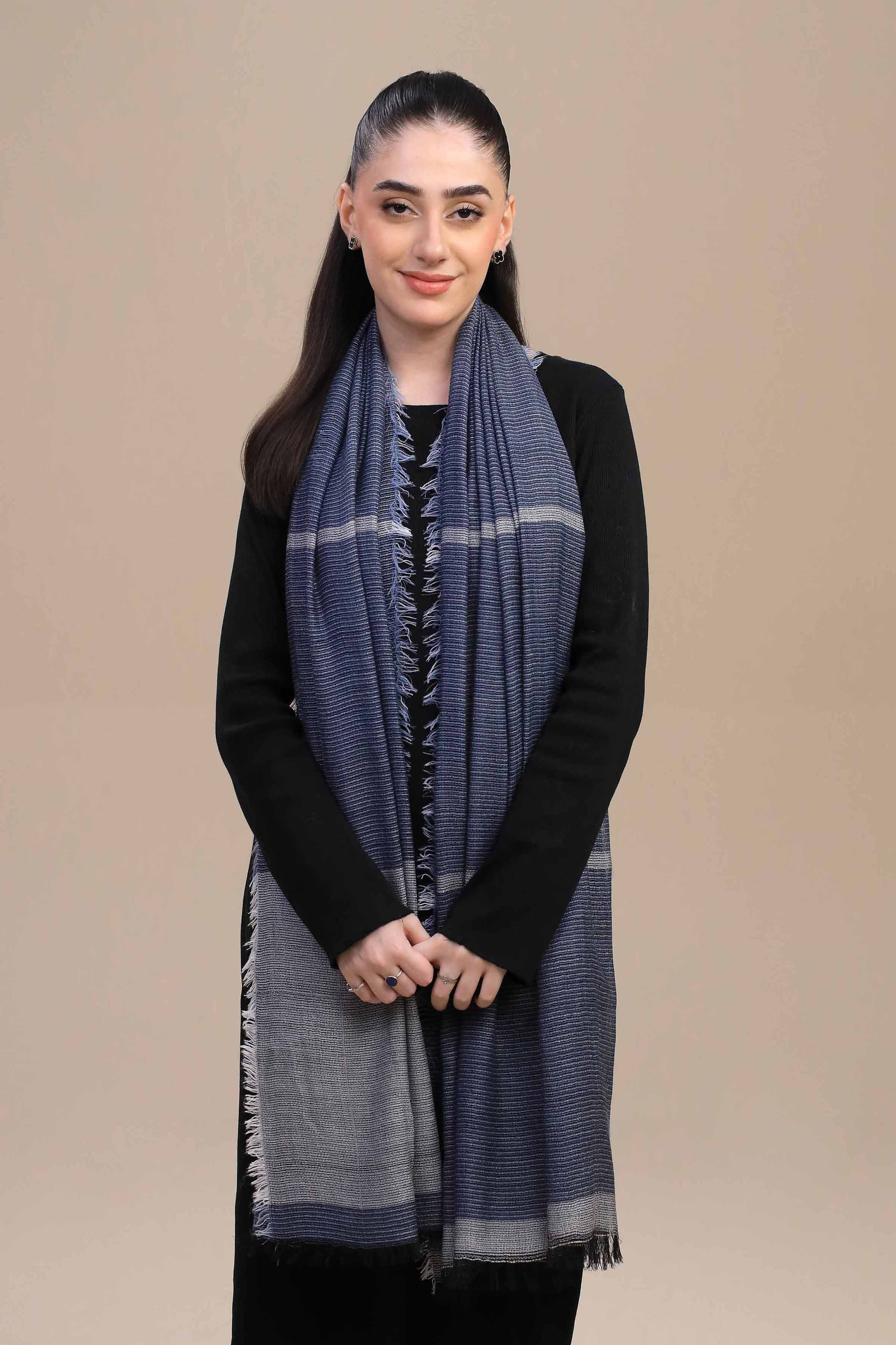 Nishat Linen UAE - Blue Women Shawl-447172108