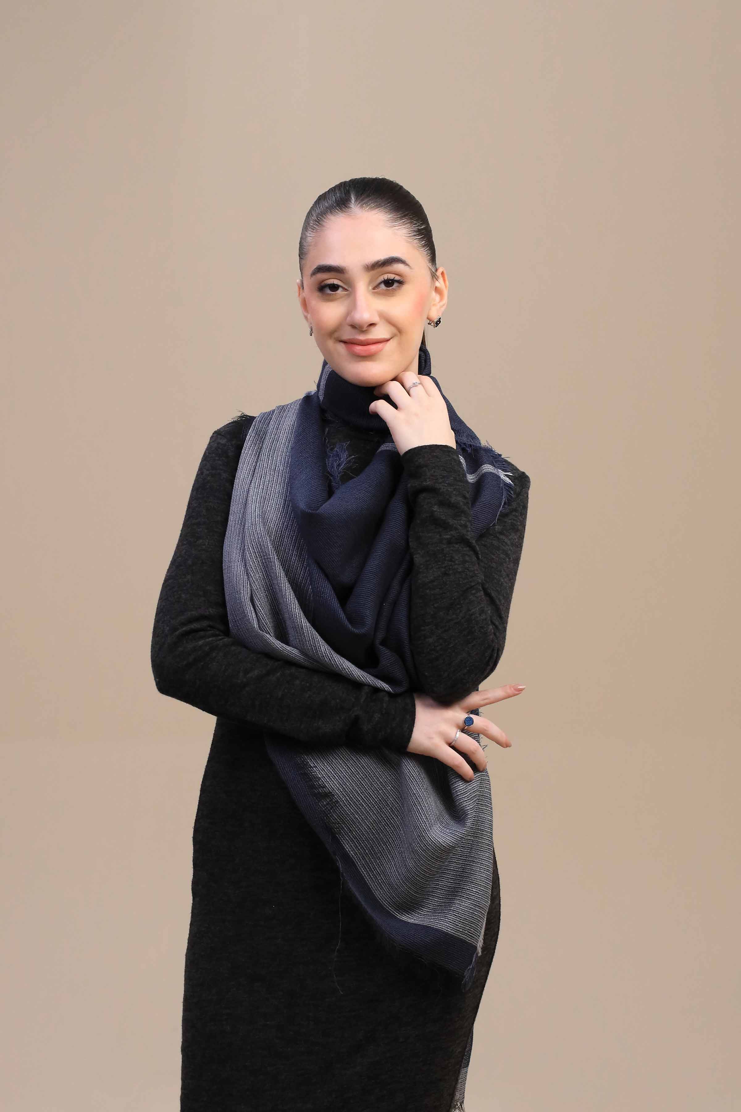 Nishat Linen UAE - Grey Women Shawl-447172111