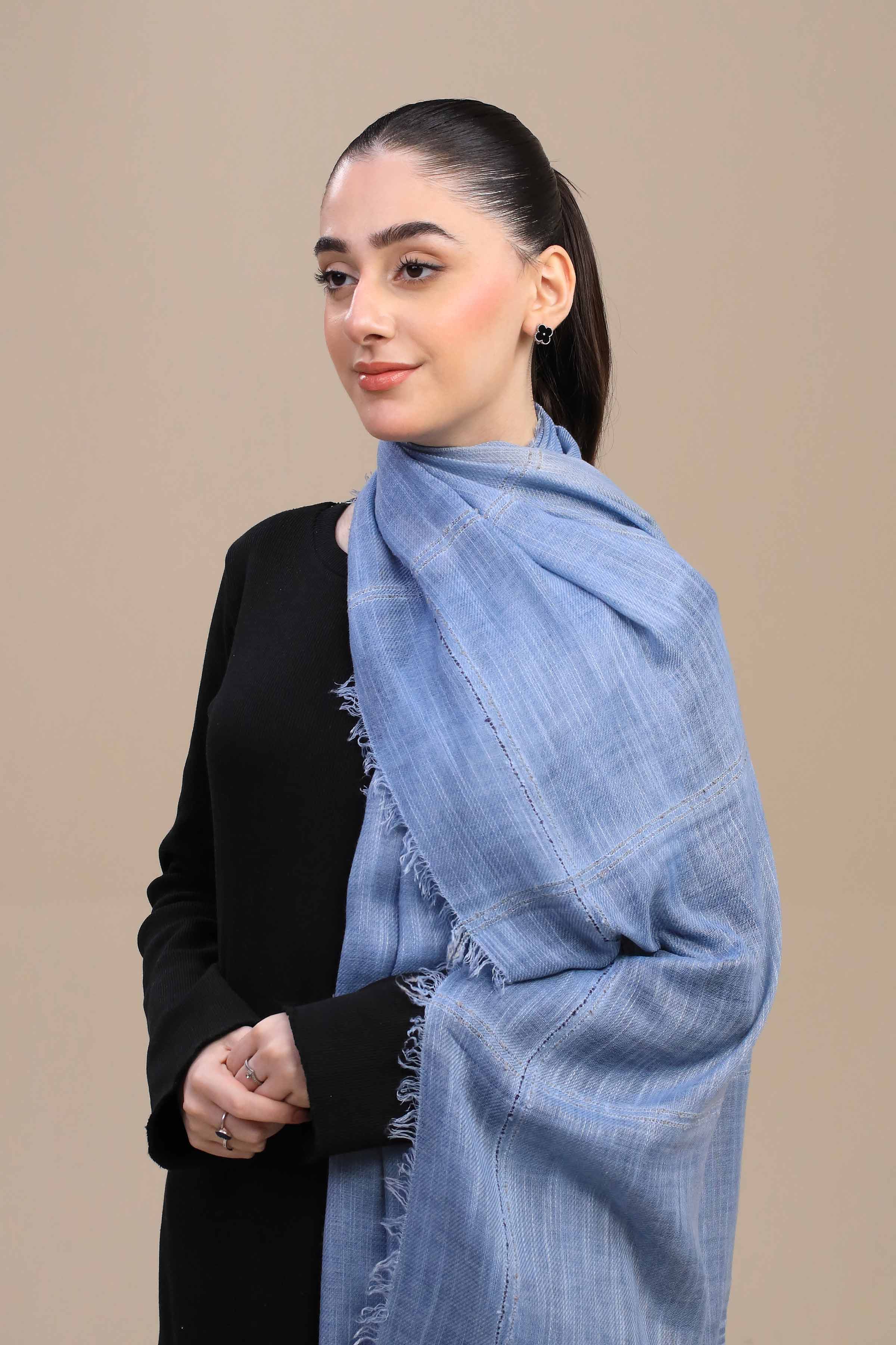 Nishat Linen UAE - Blue Women Shawl-447192108