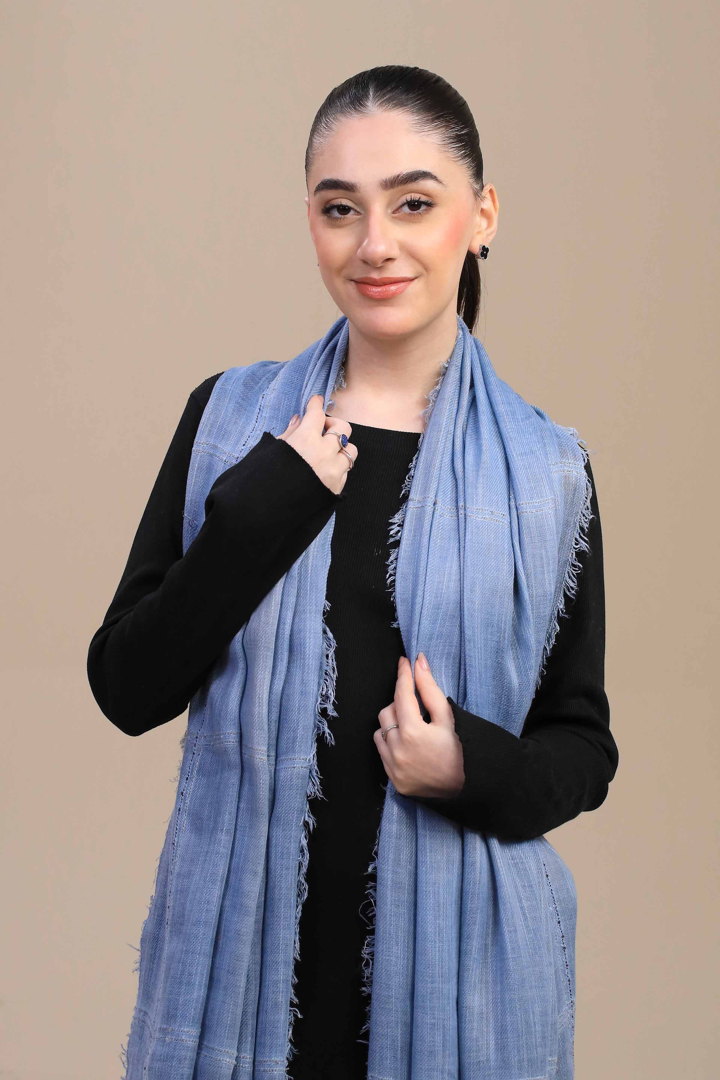 Nishat Linen UAE - Blue Women Shawl-447192108