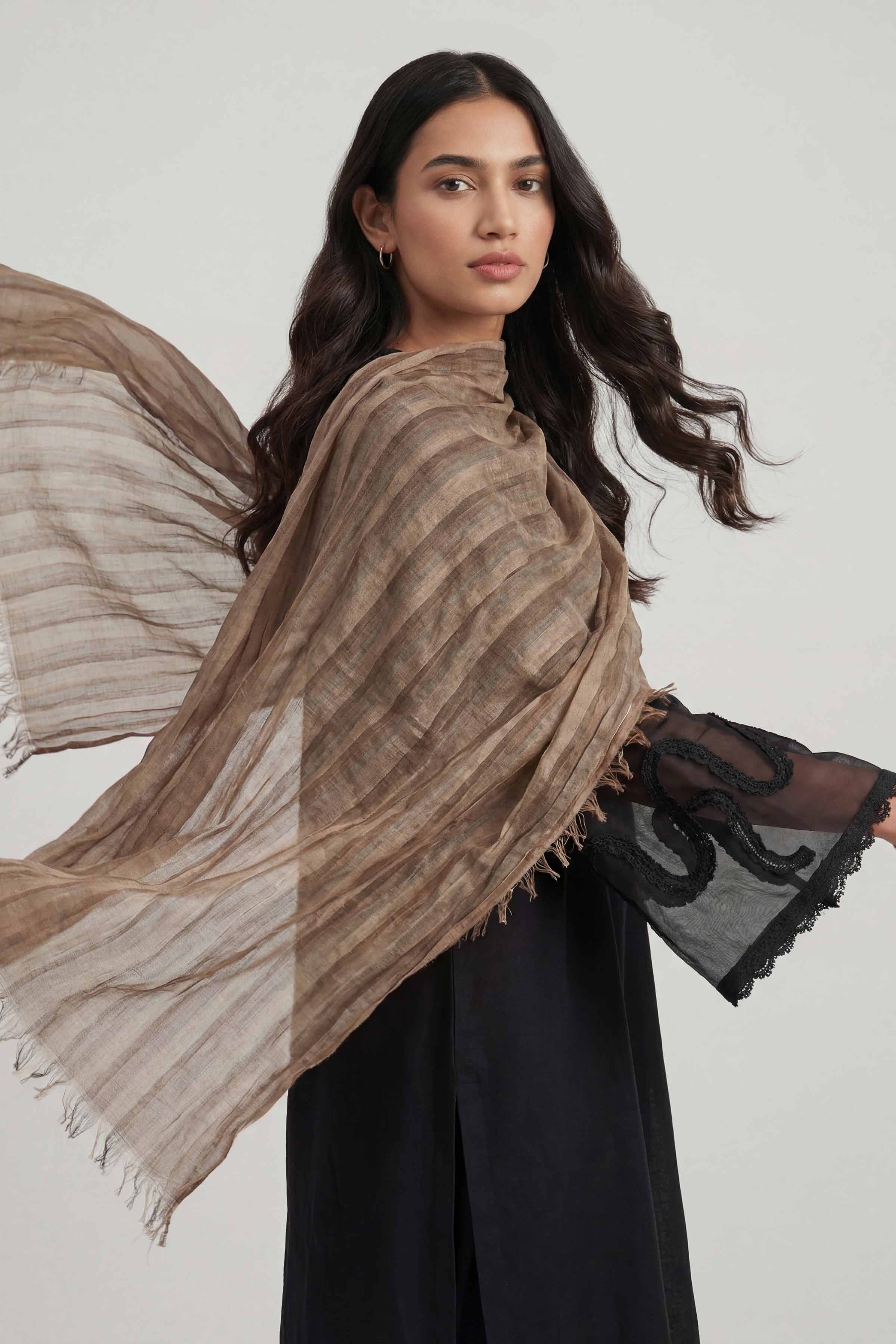 Brown Women Scarf - 447342113