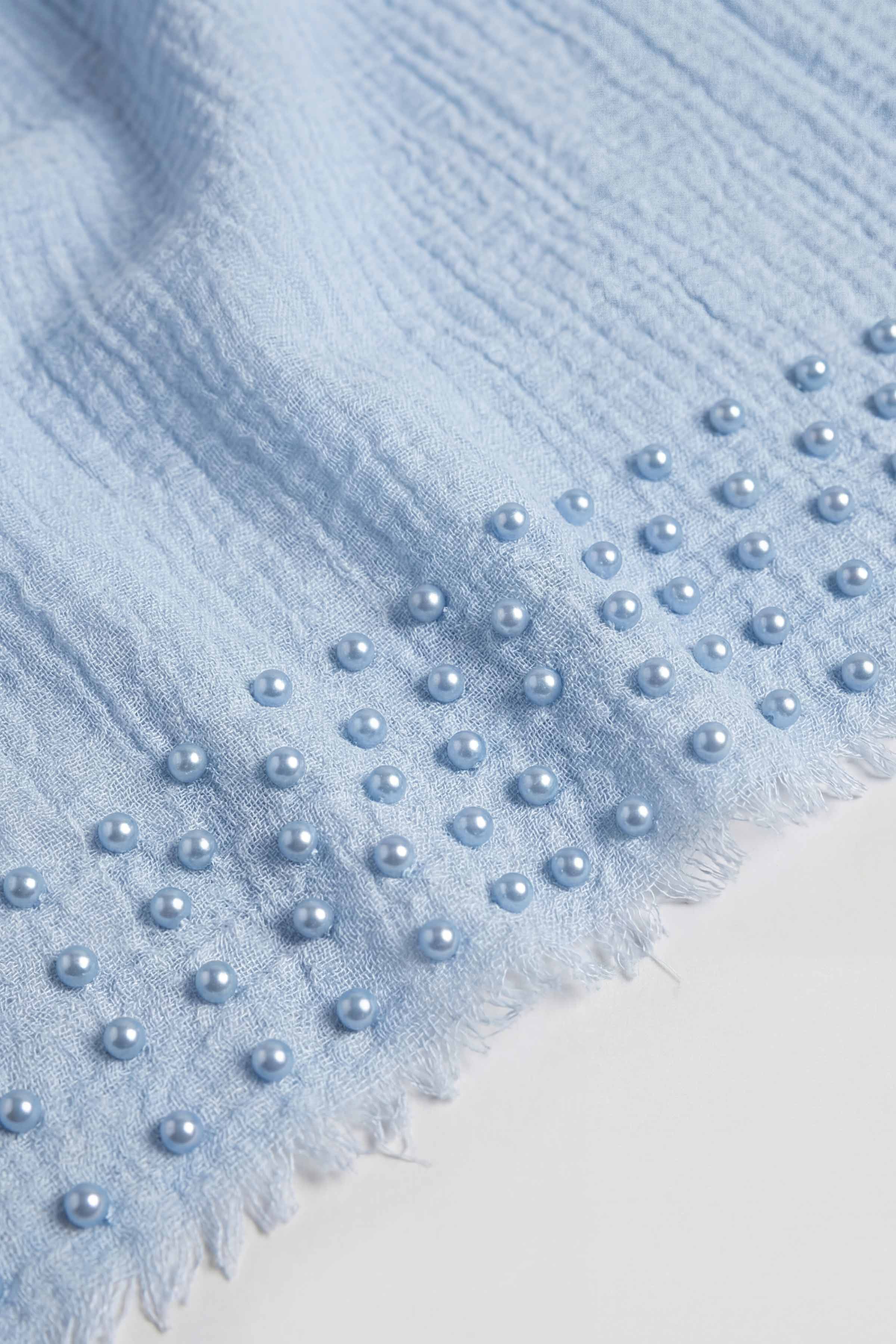 Blue Women Scarf - 447362108