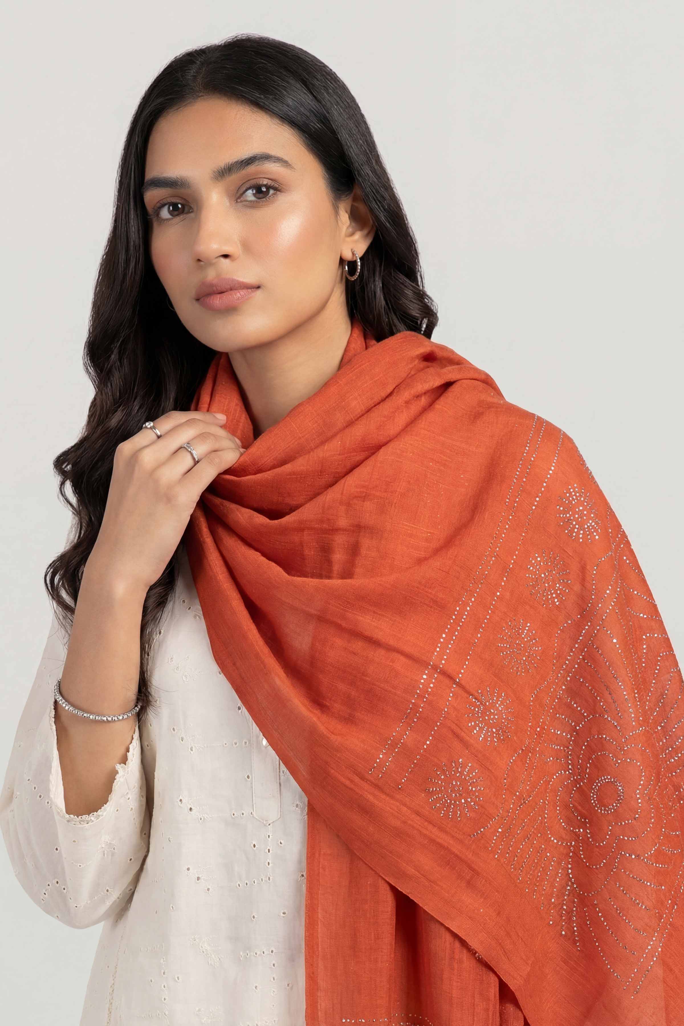 Red Women Scarf - 447392101