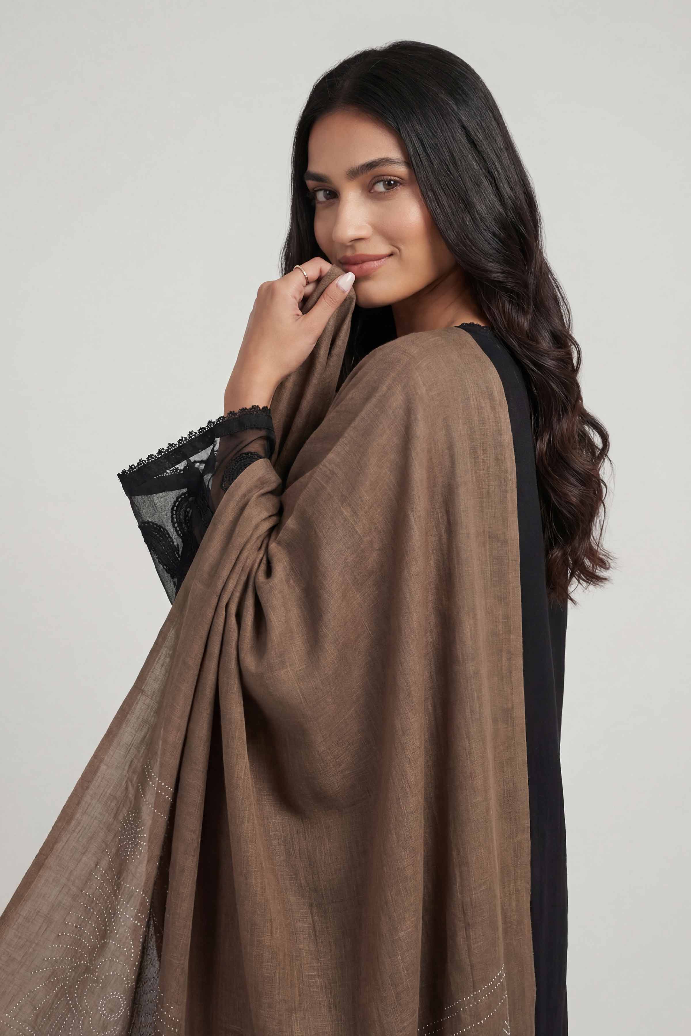 Coffee Women Scarf - 447392117
