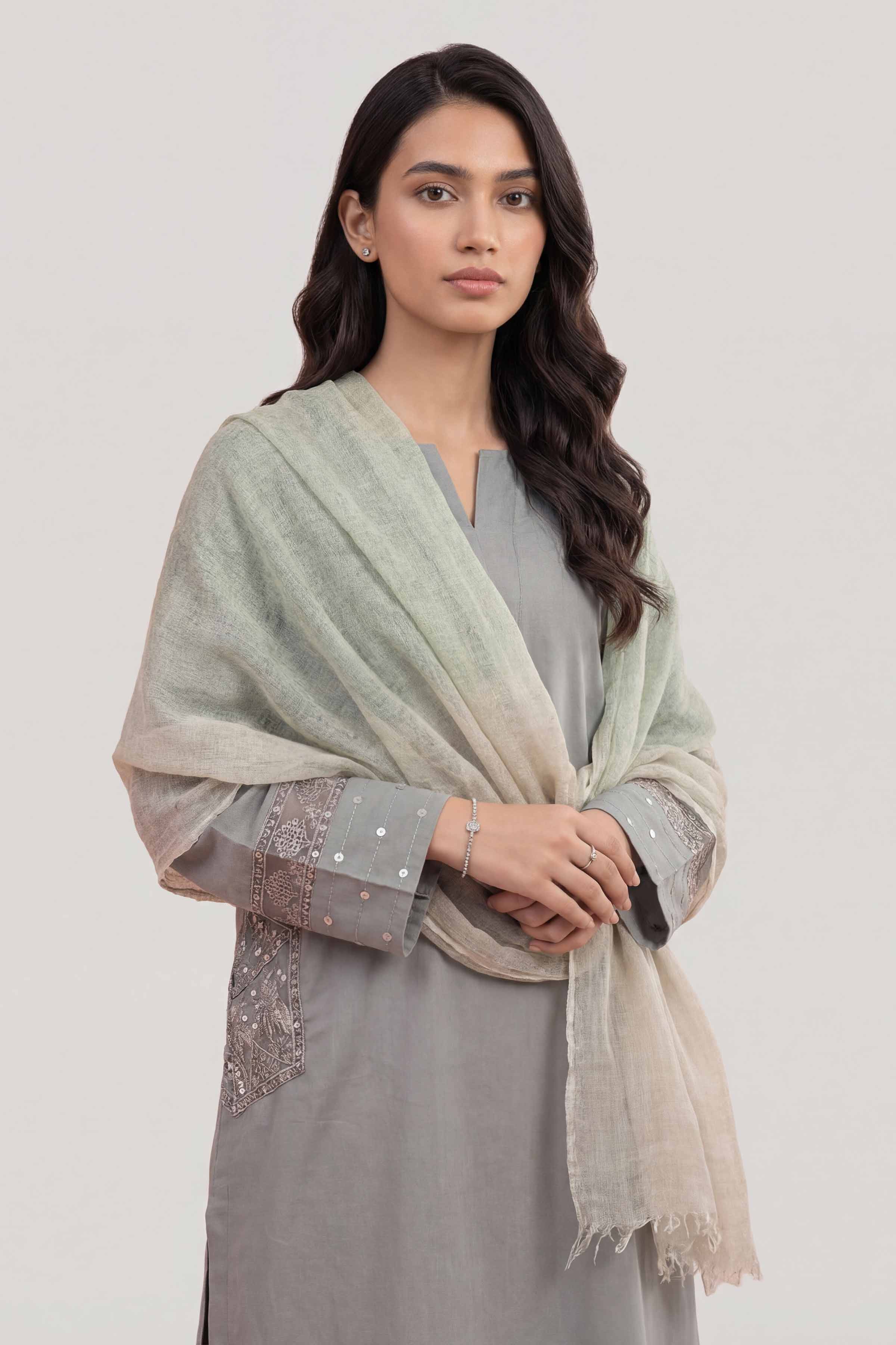 Grey Women Scarf - 447402111