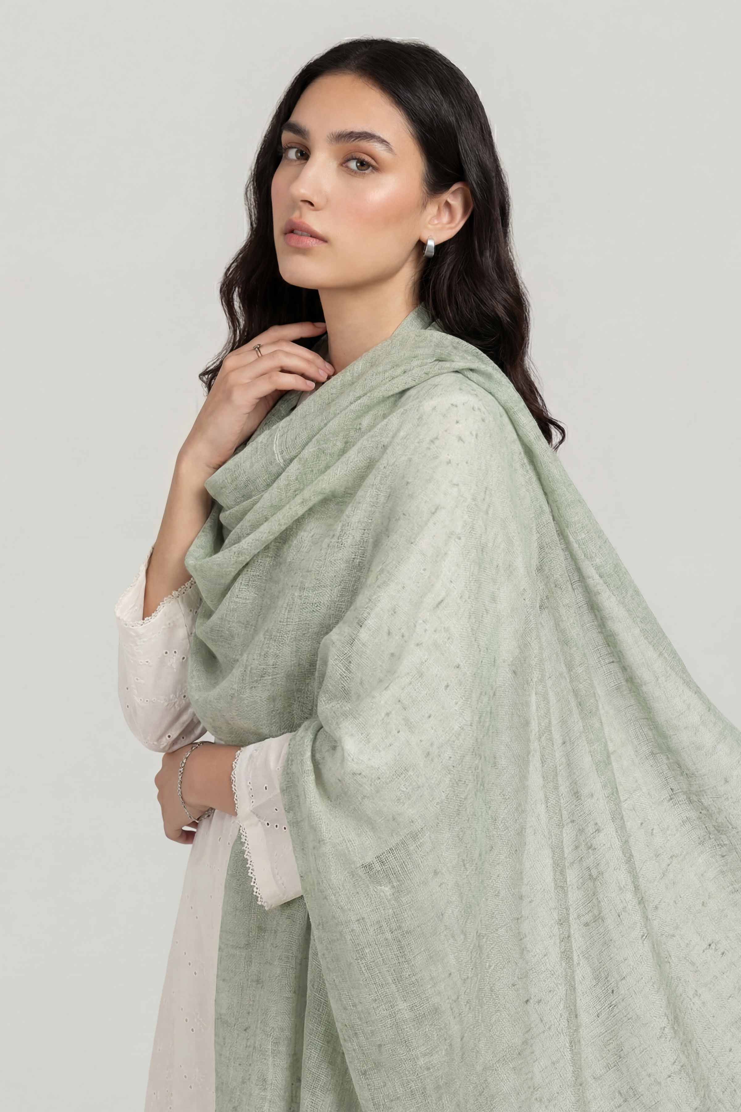 Light Blue Women Scarf - 447412108