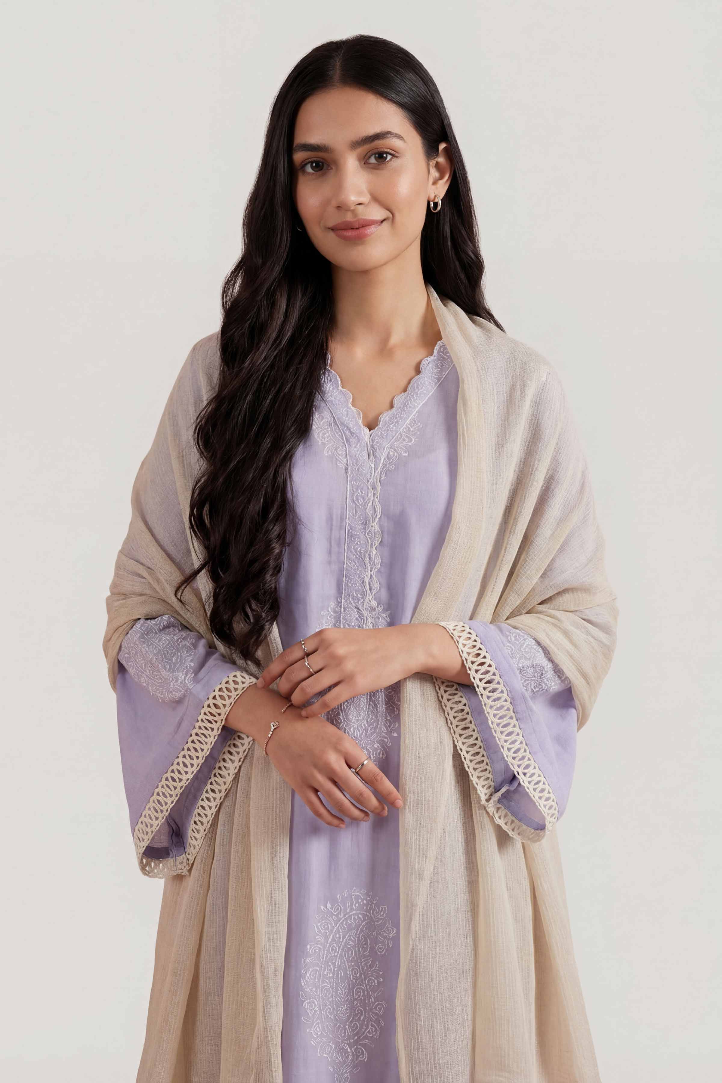Off White Women Scarf - 447422107