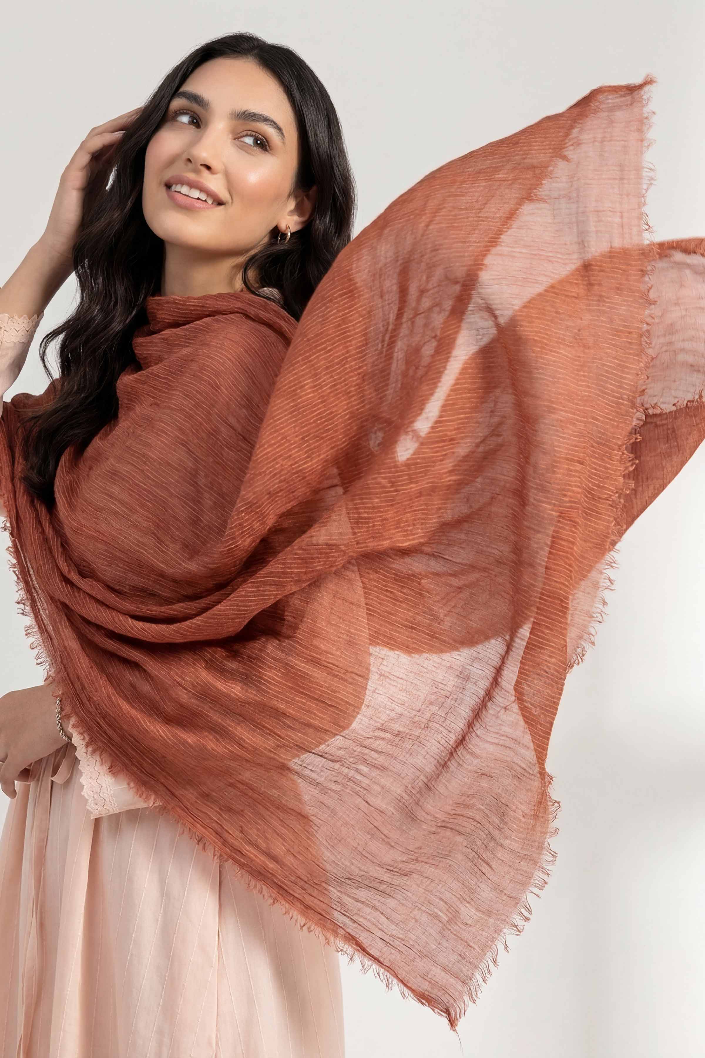 Brown Women Scarf - 447442113