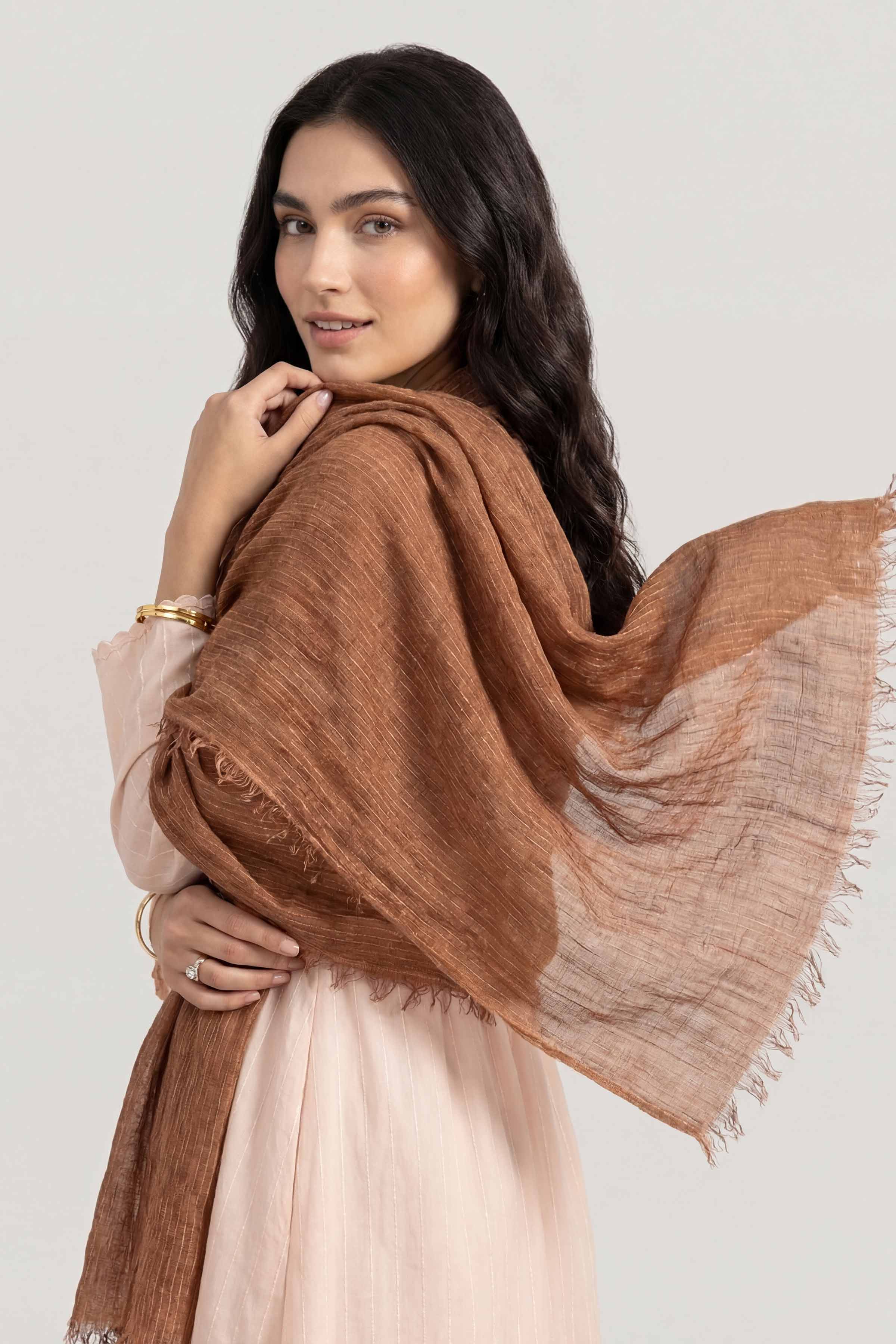 Orange Women Scarf - 447452106