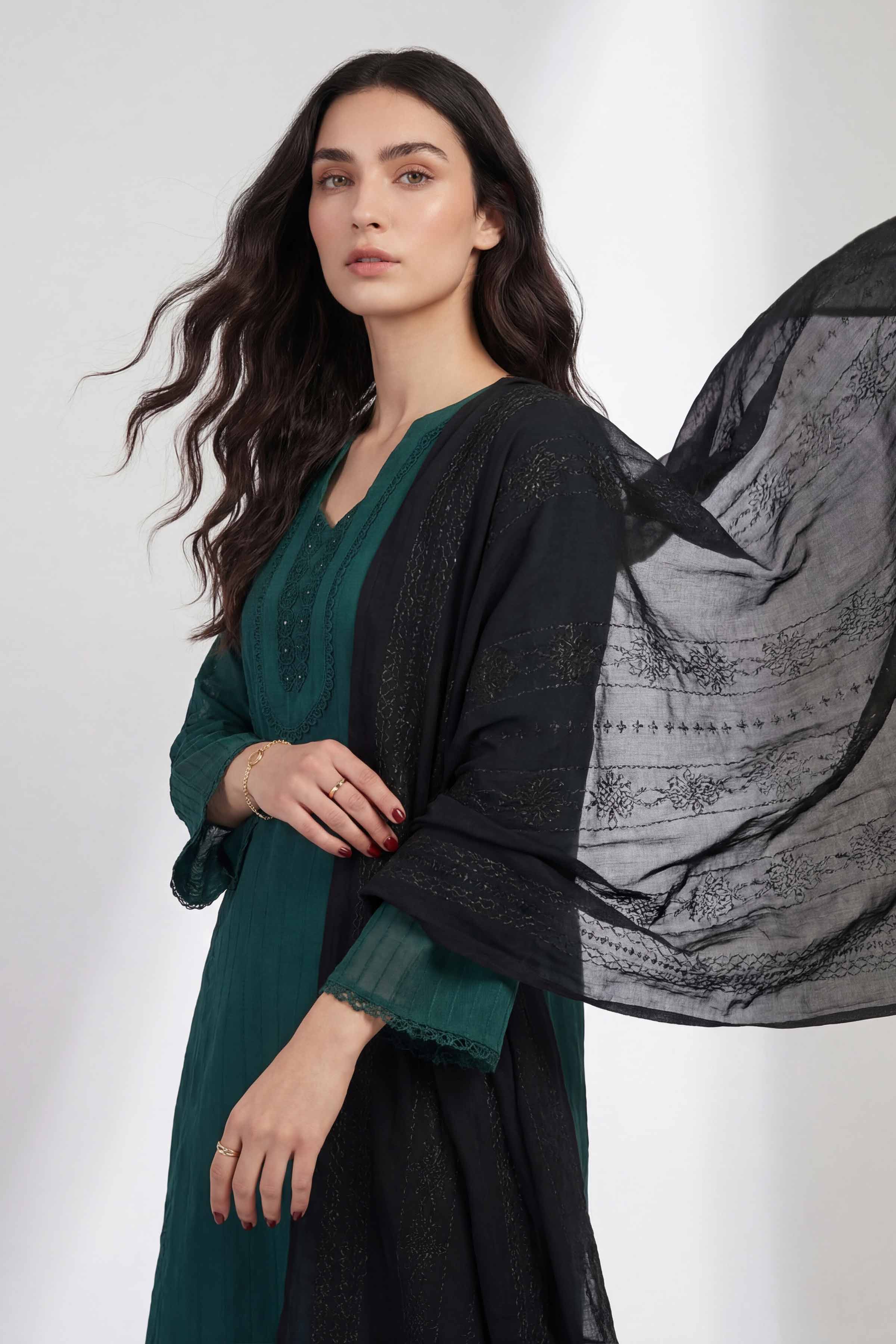 Black Women Scarf - 447492103