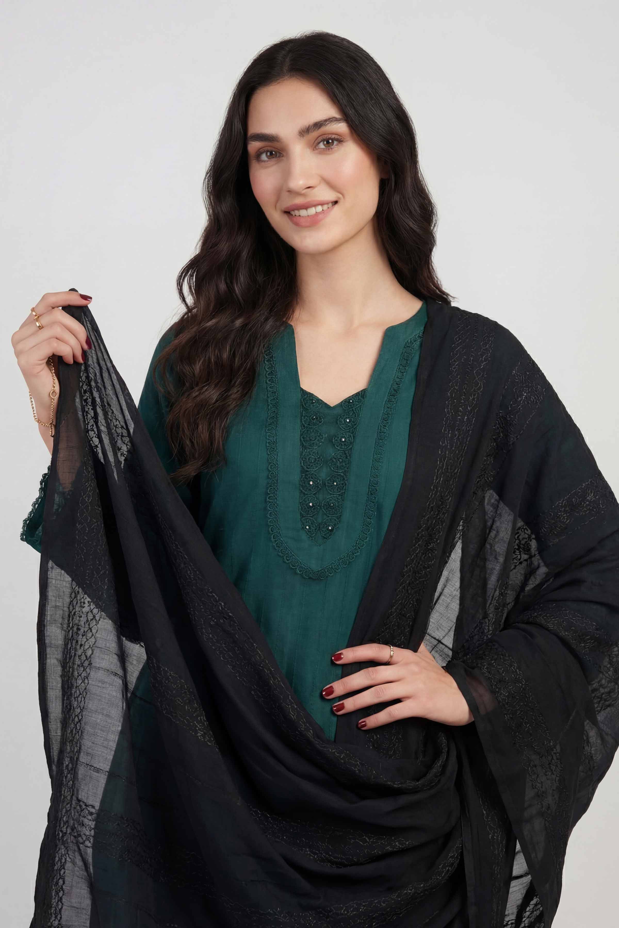 Black Women Scarf - 447492103