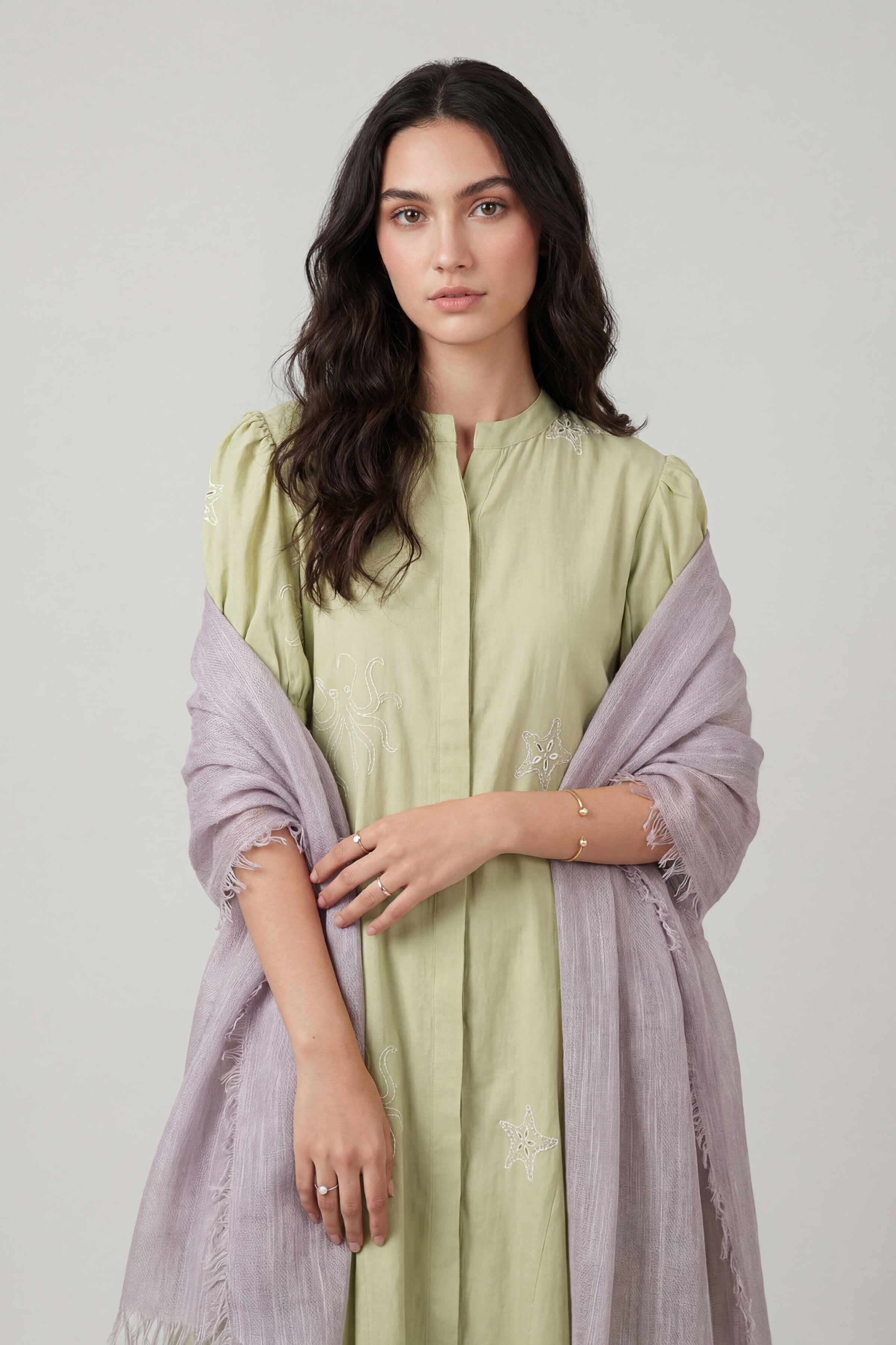Purple Women Scarf - 447522109