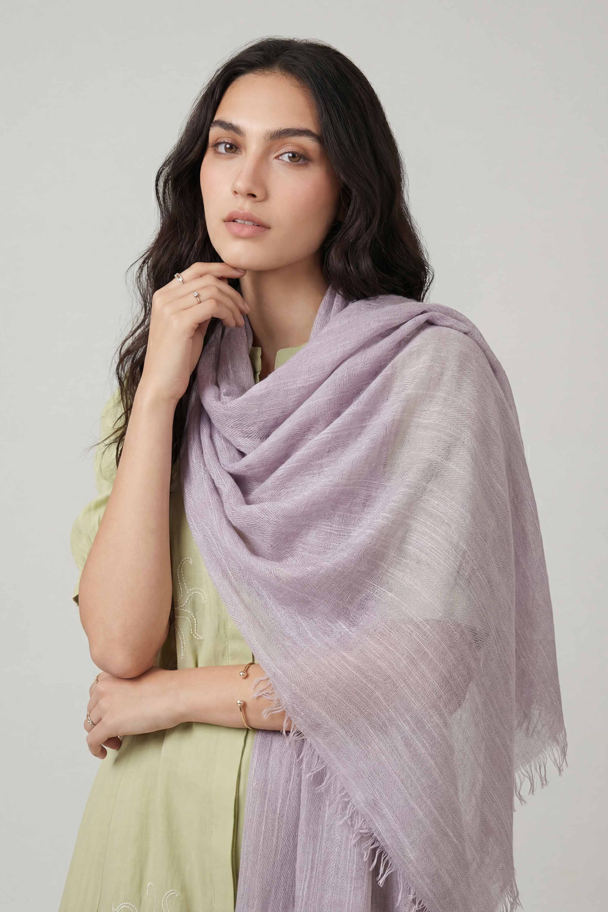 Purple Women Scarf - 447522109