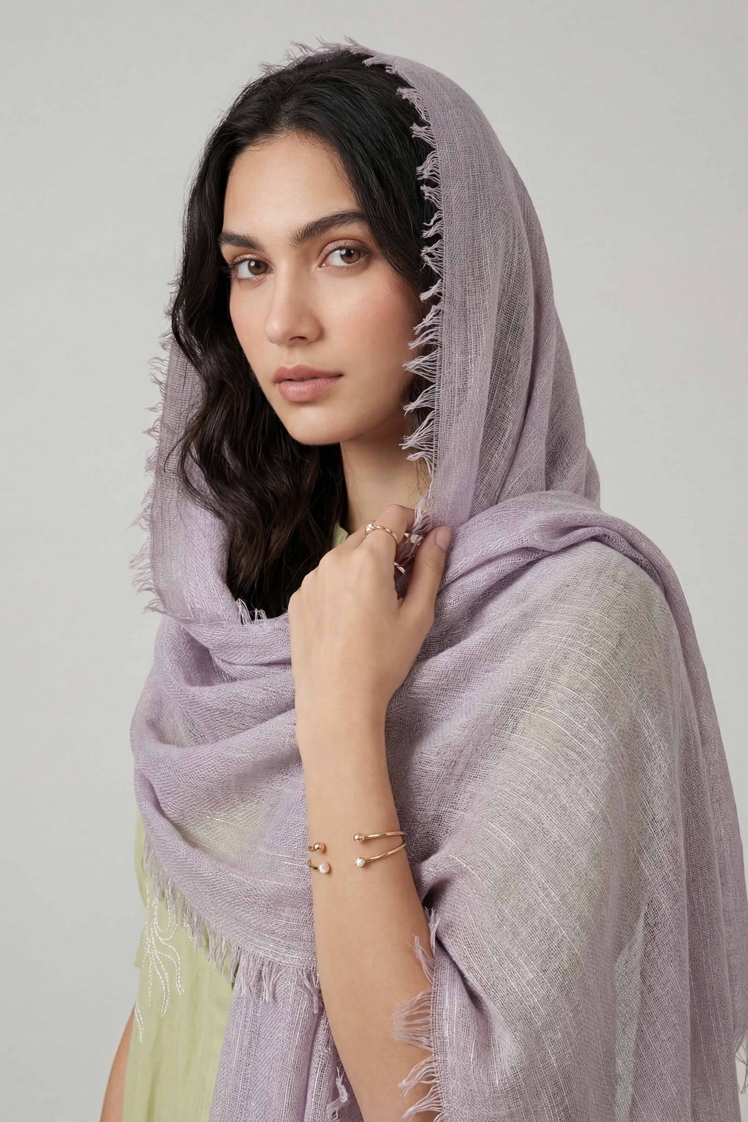 Purple Women Scarf - 447522109