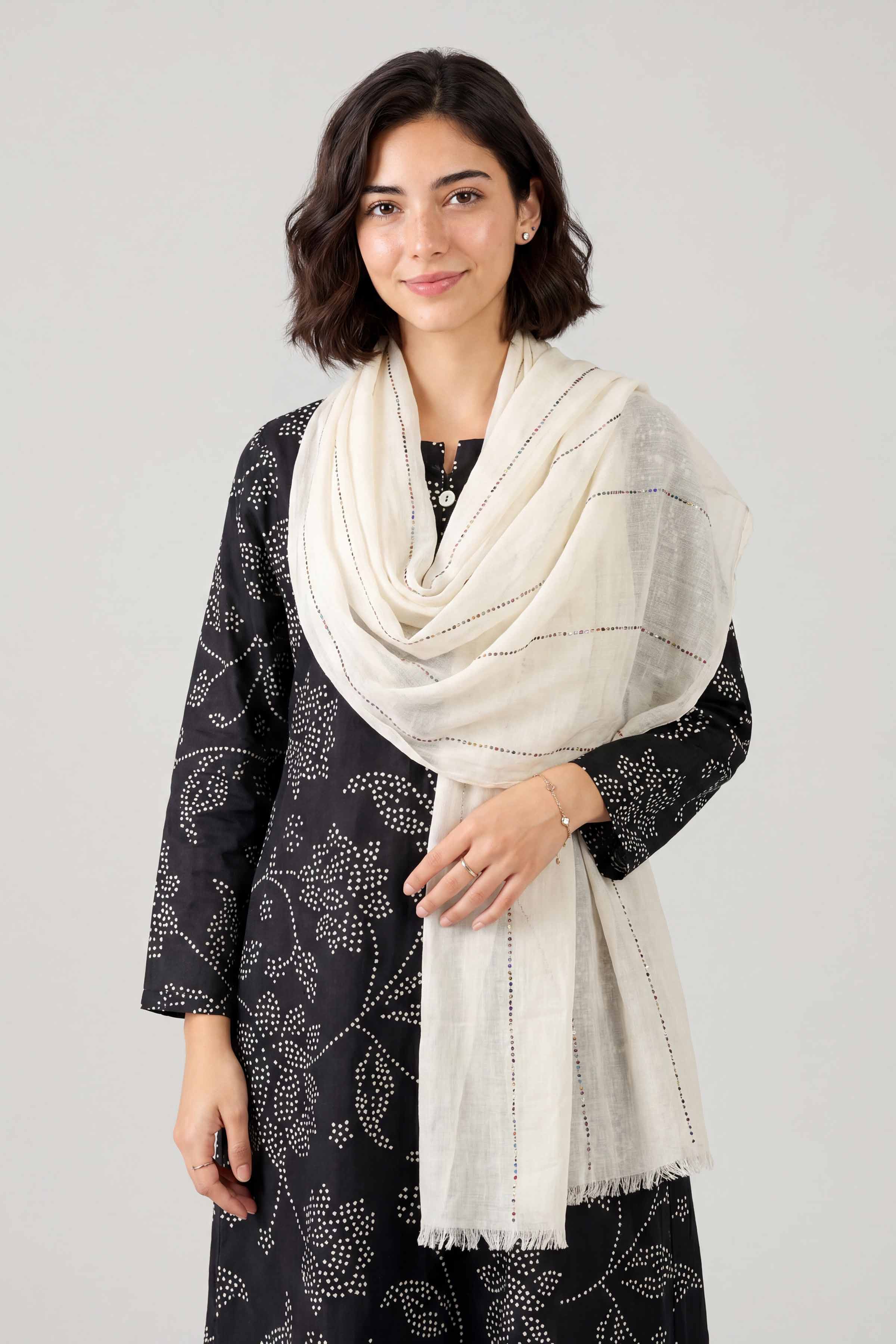 Light yellow Women Scarf - 447532102