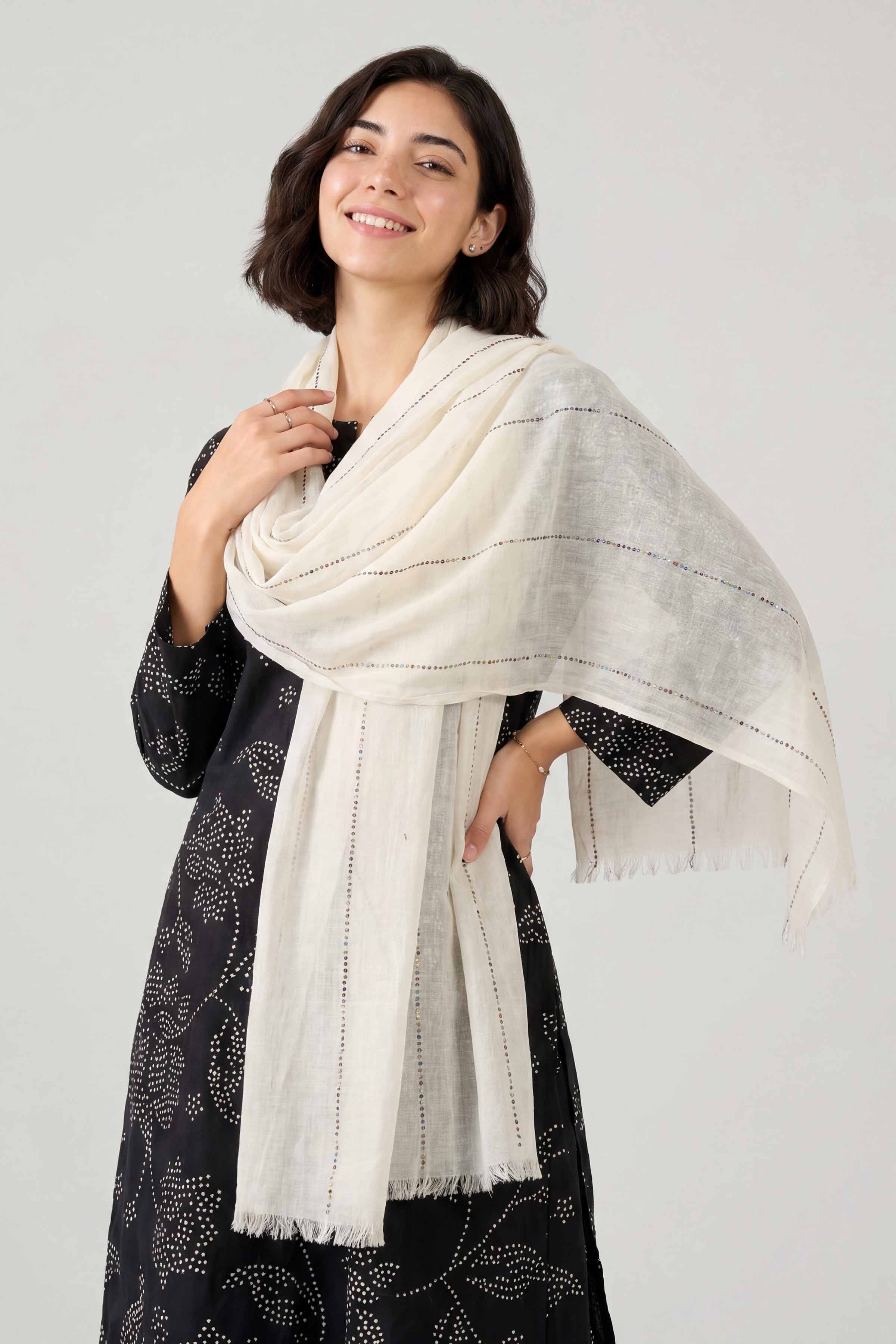 Light yellow Women Scarf - 447532102