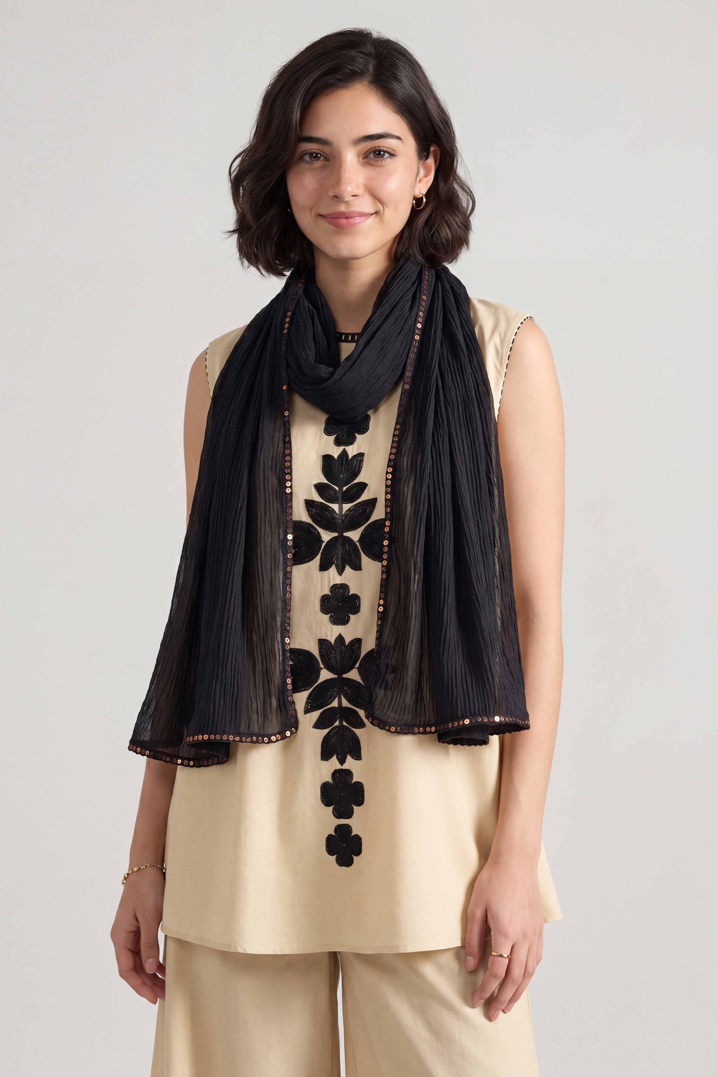 Black Women Scarf - 447542103