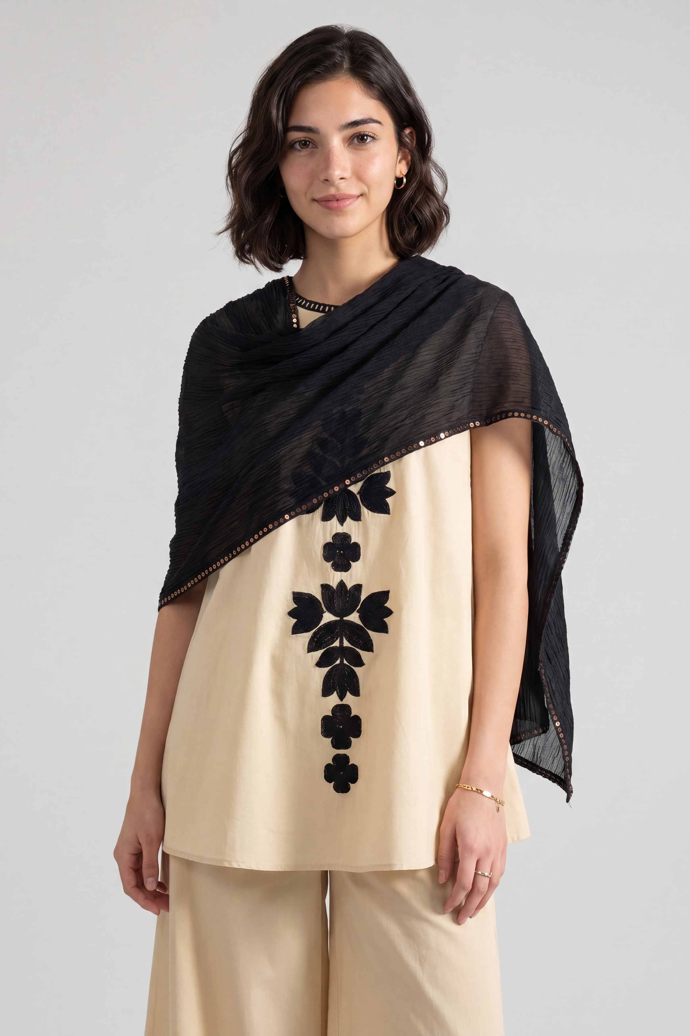 Black Women Scarf - 447542103