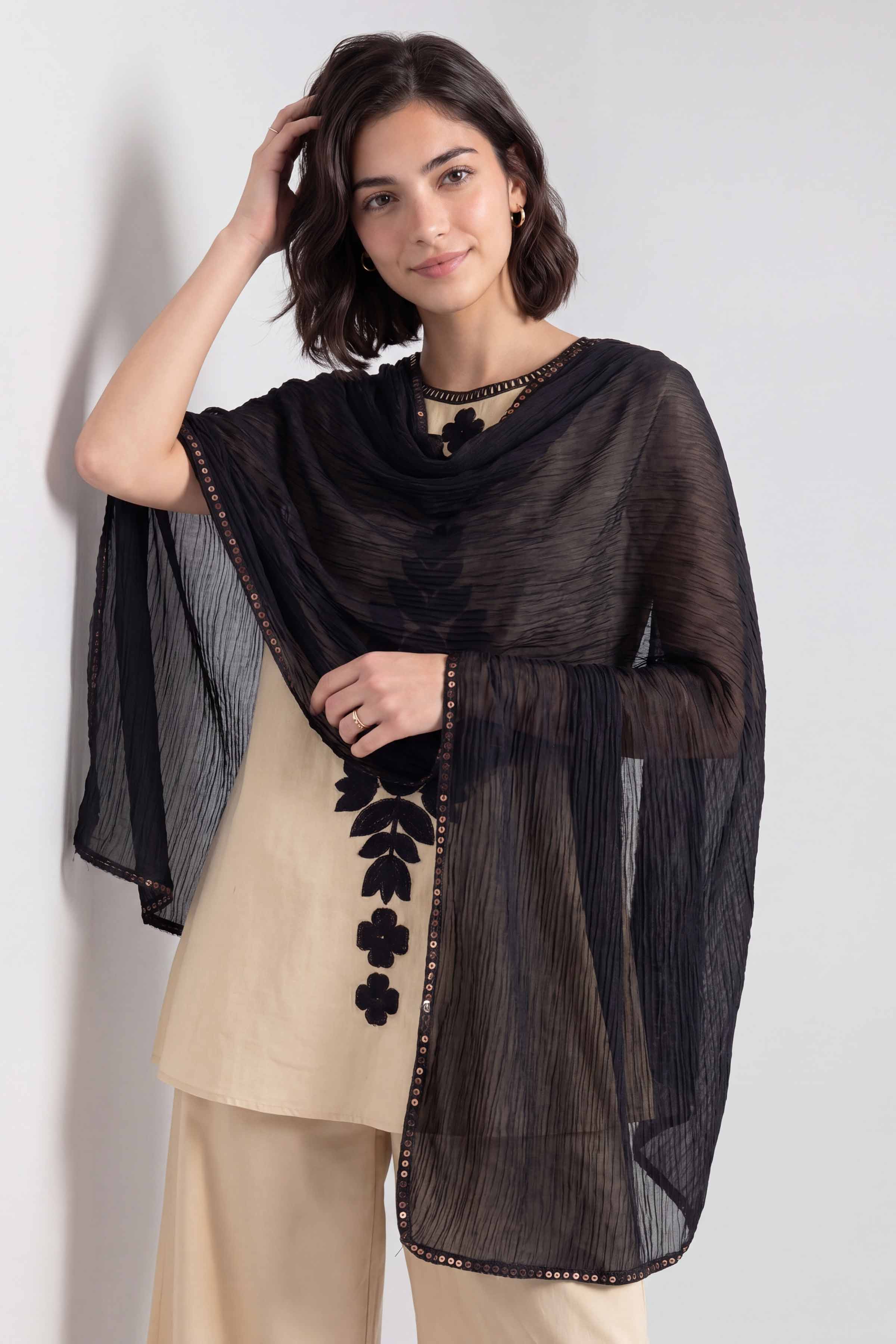 Black Women Scarf - 447542103
