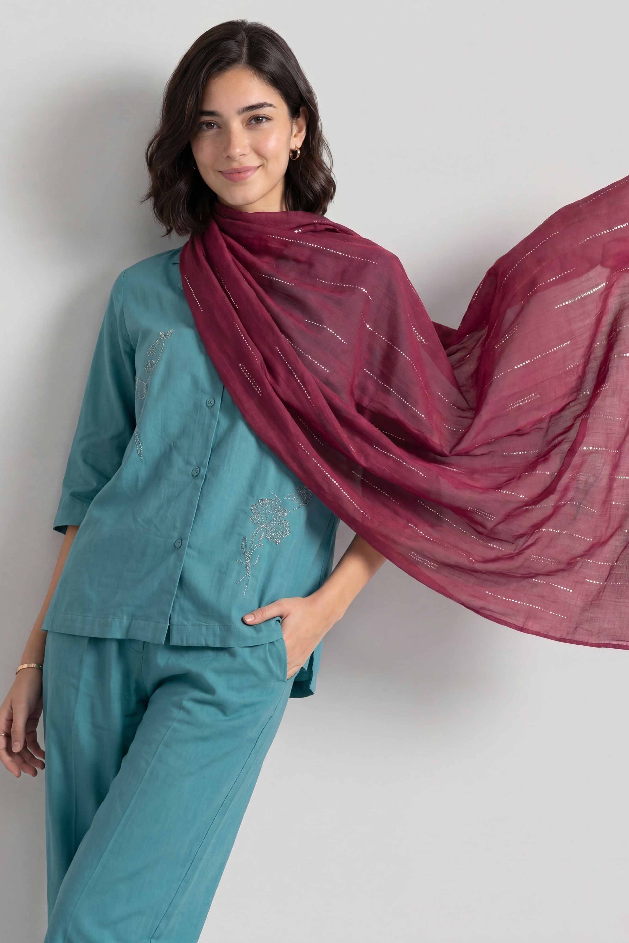 Wine Women Scarf - 447562122