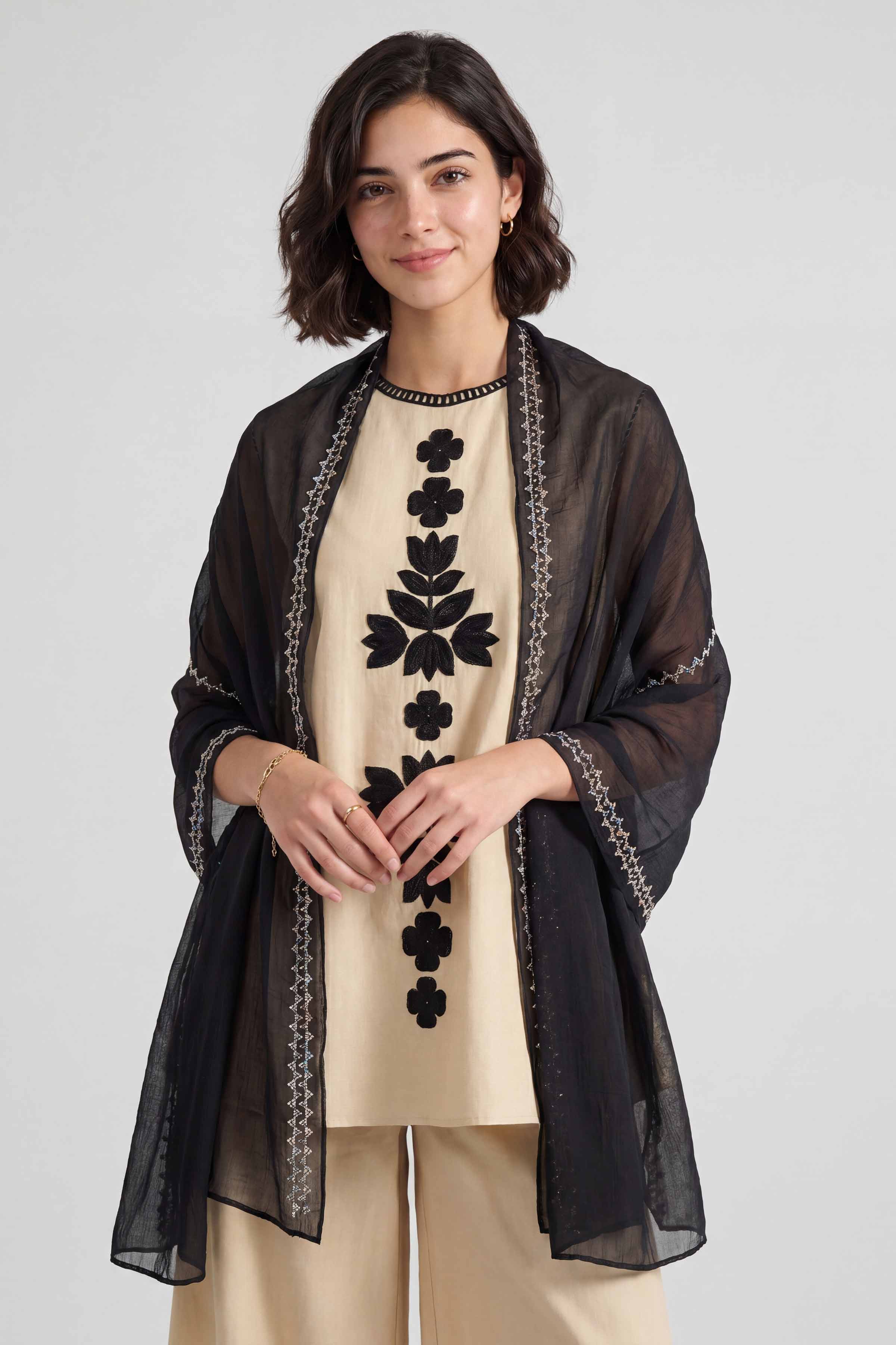 Black Women Scarf - 447572103