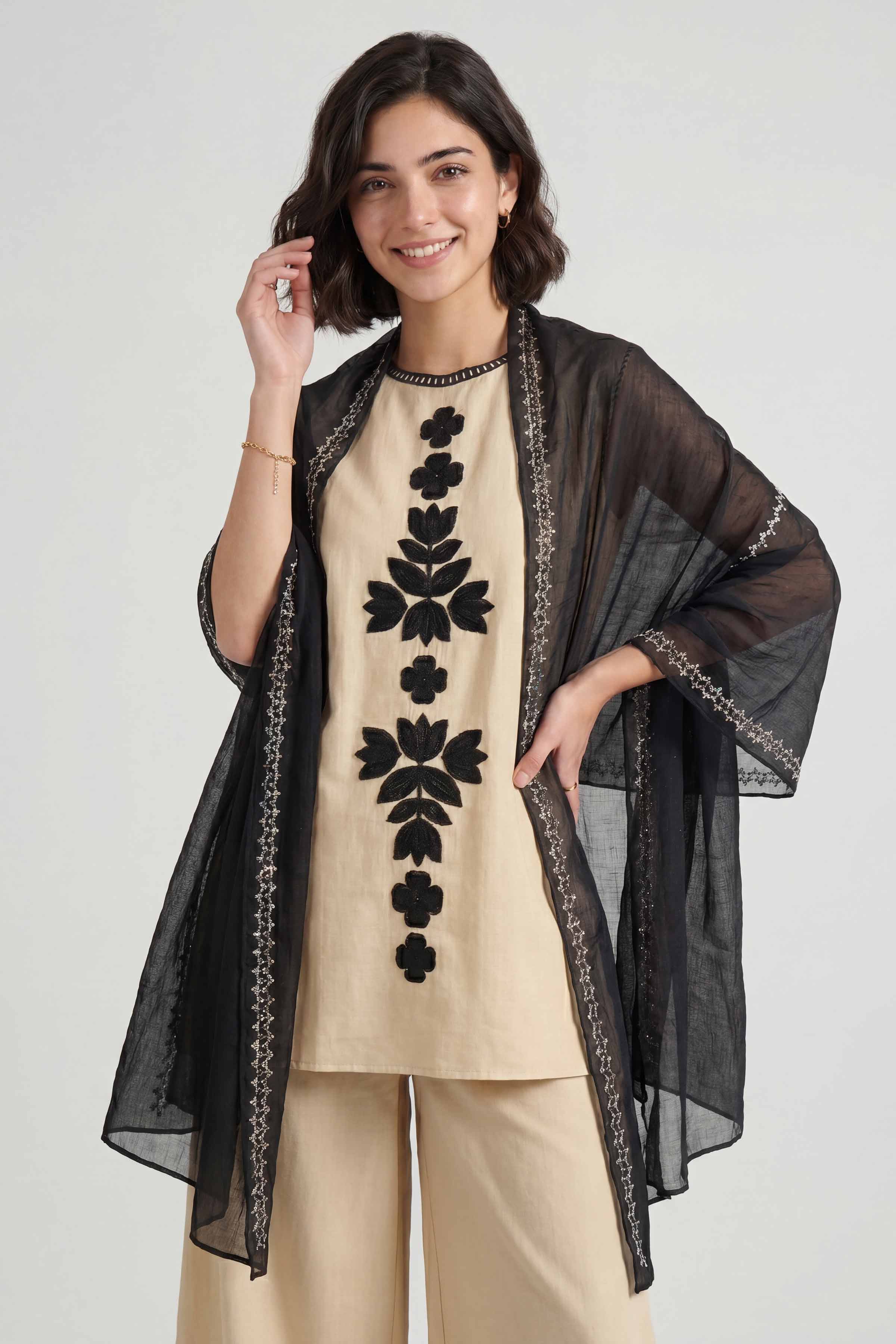 Black Women Scarf - 447572103