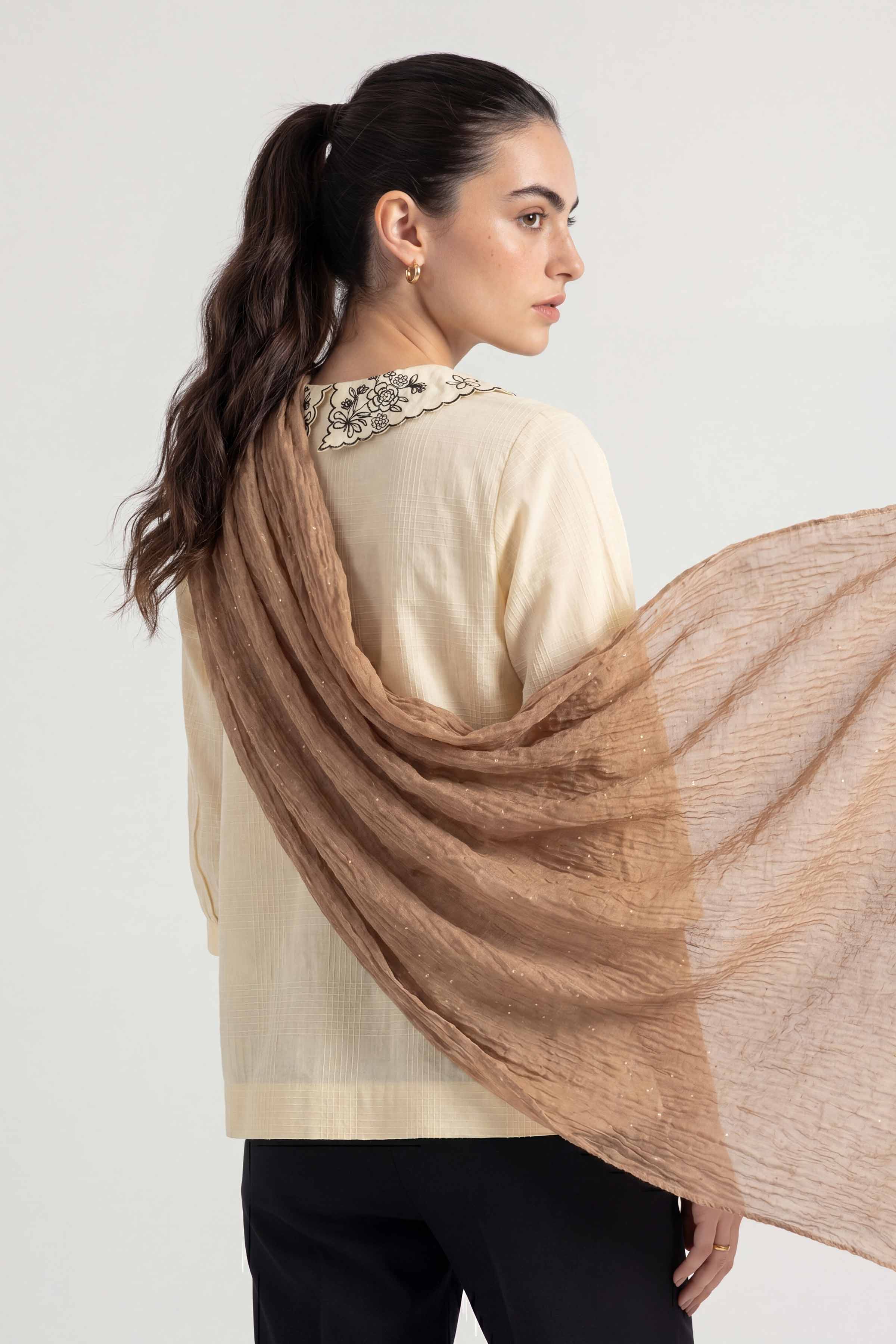 Brown Women Scarf - 447592113