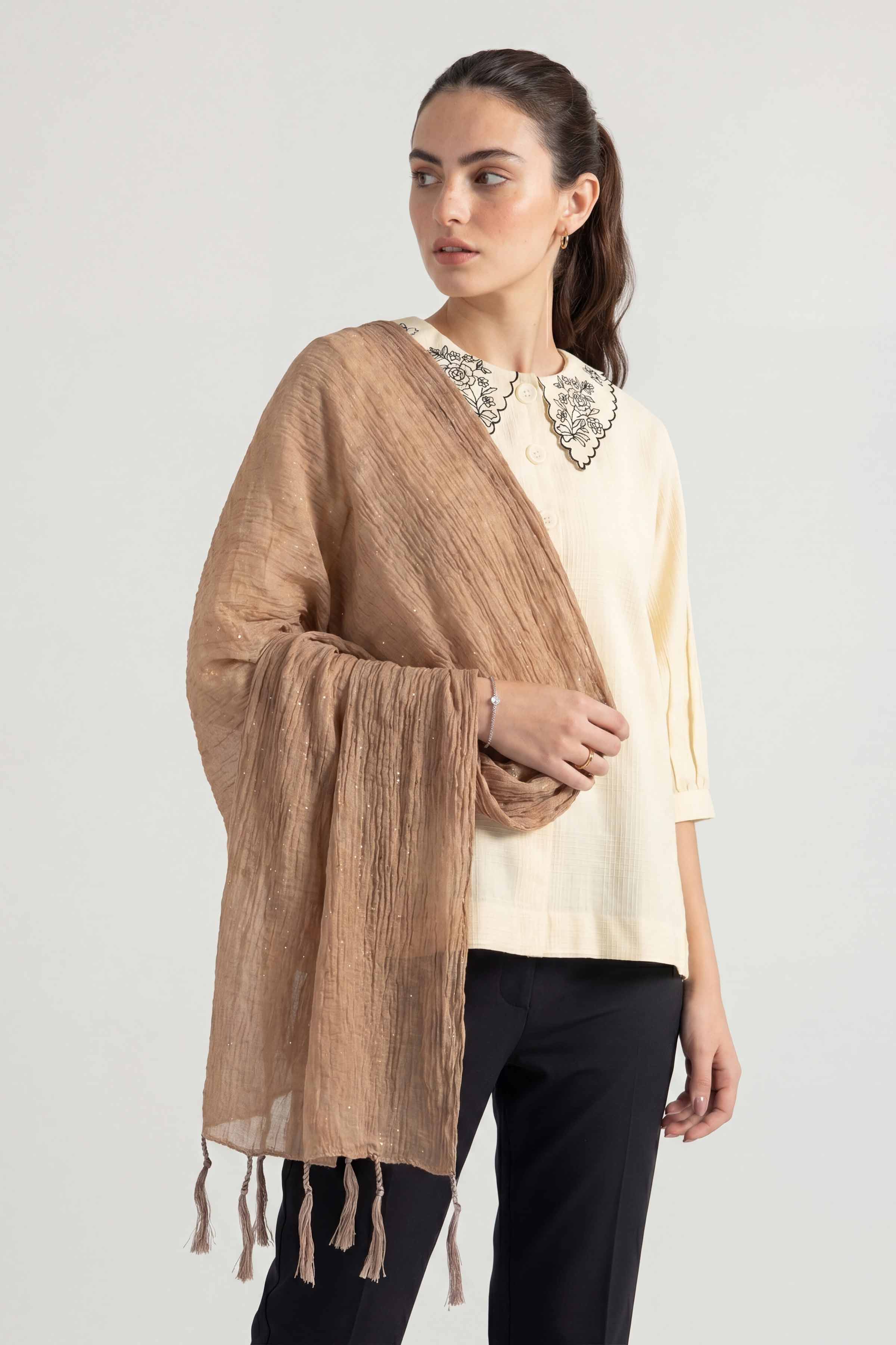 Brown Women Scarf - 447592113