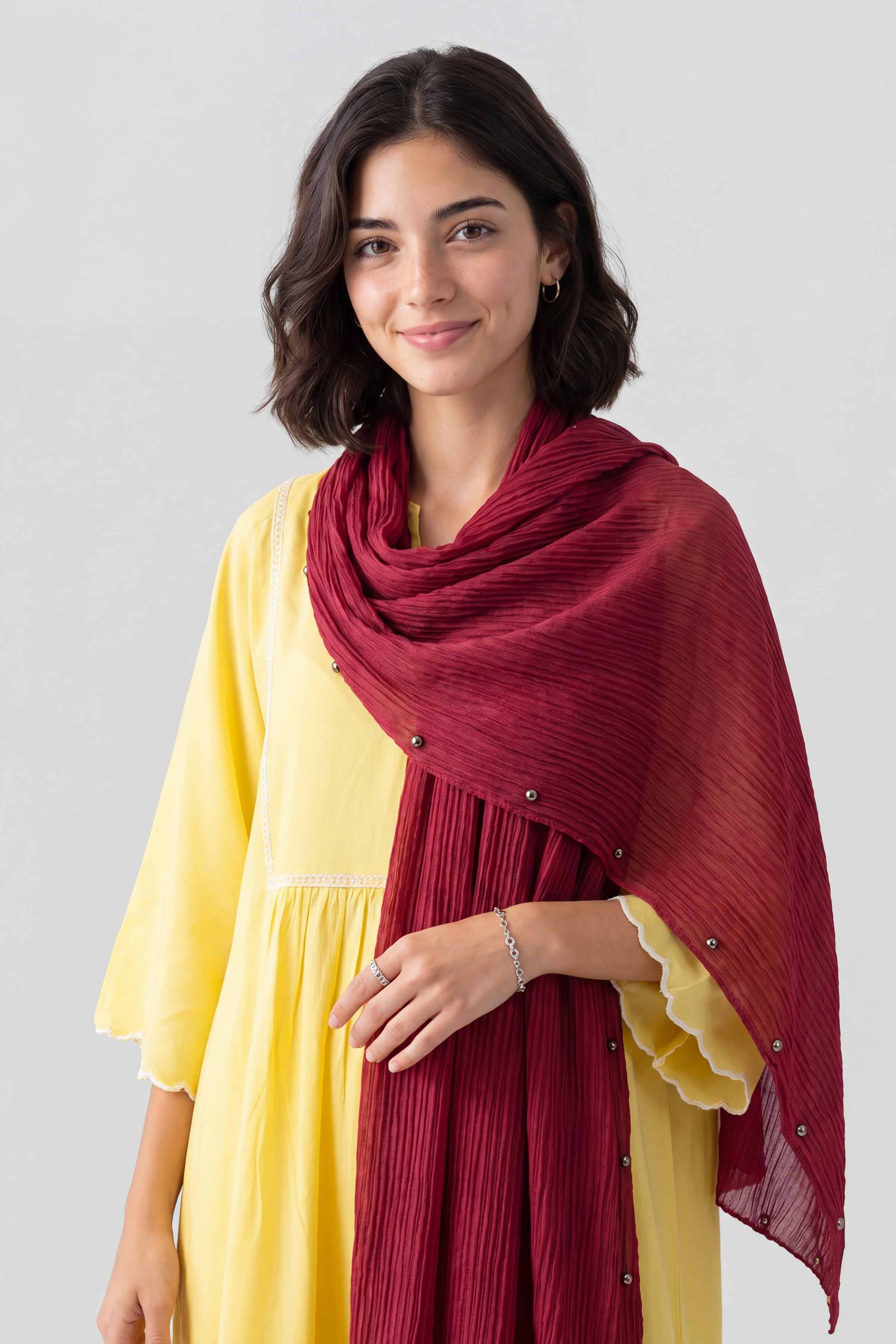 Red Women Scarf - 447622101