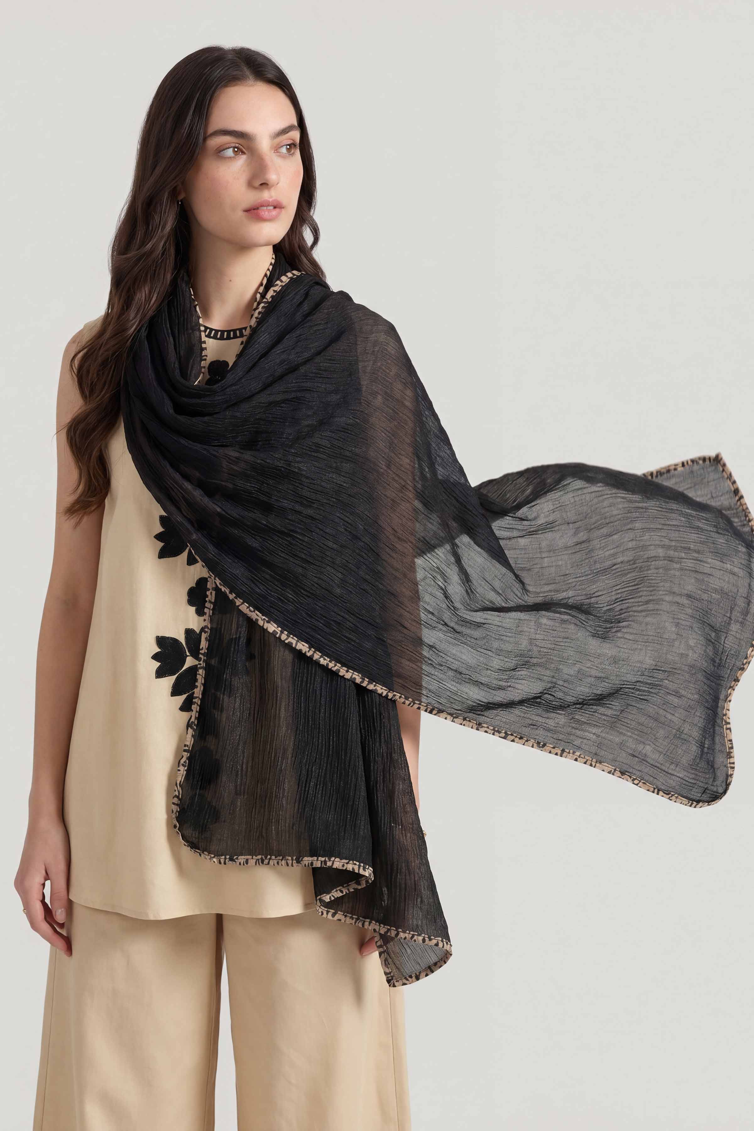 Black Women Scarf - 447672103