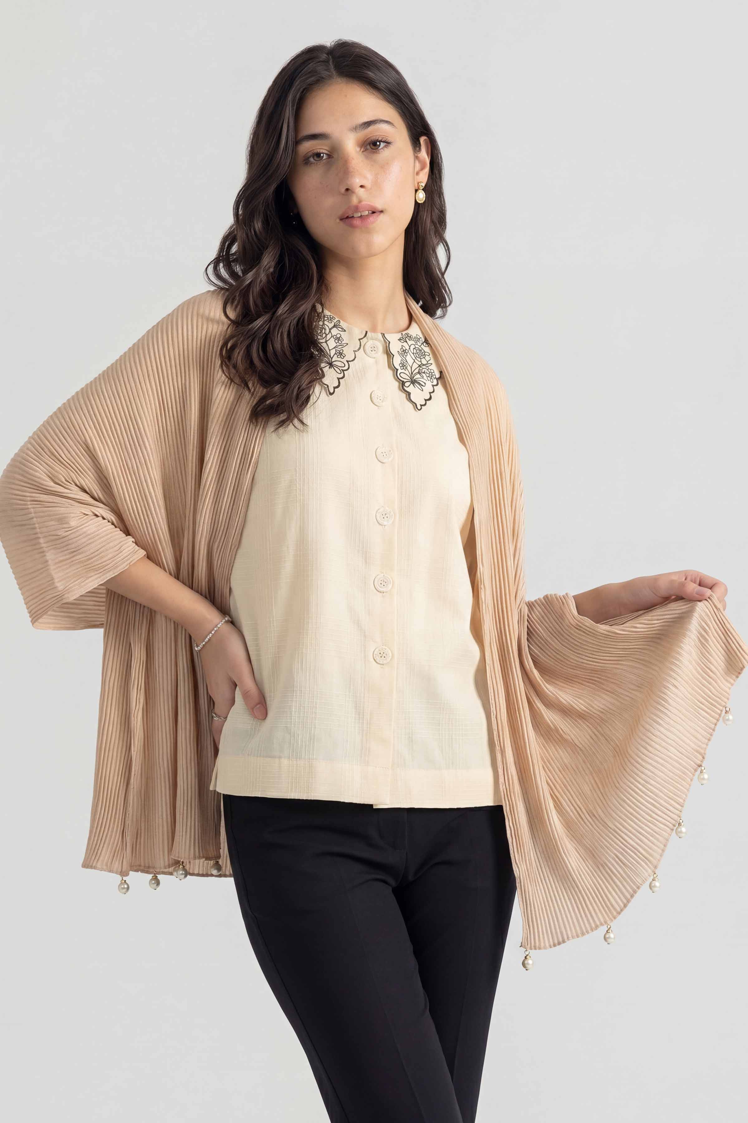 Khaki Women Scarf - 447692130