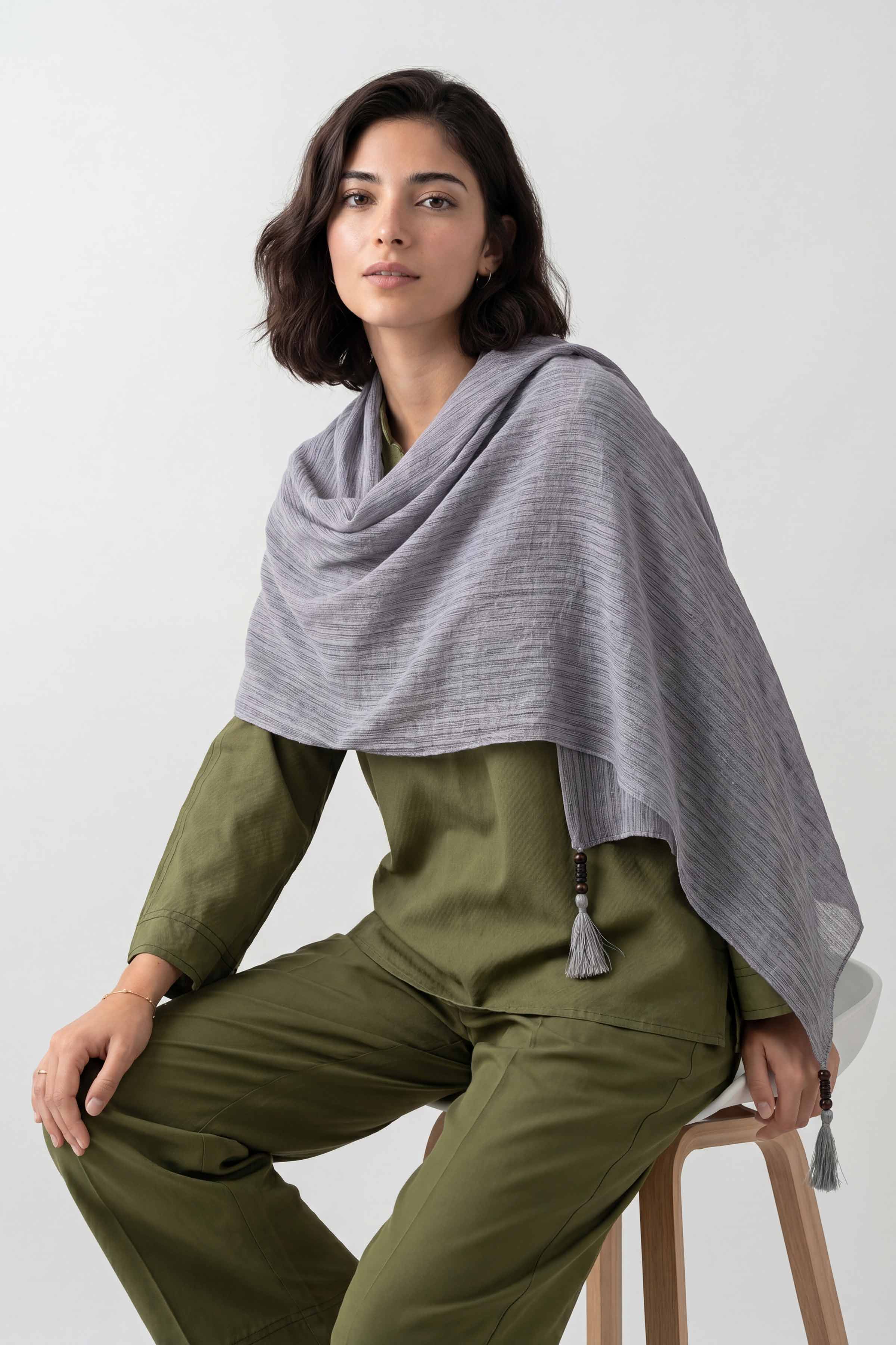 Purple Women Scarf - 447702109