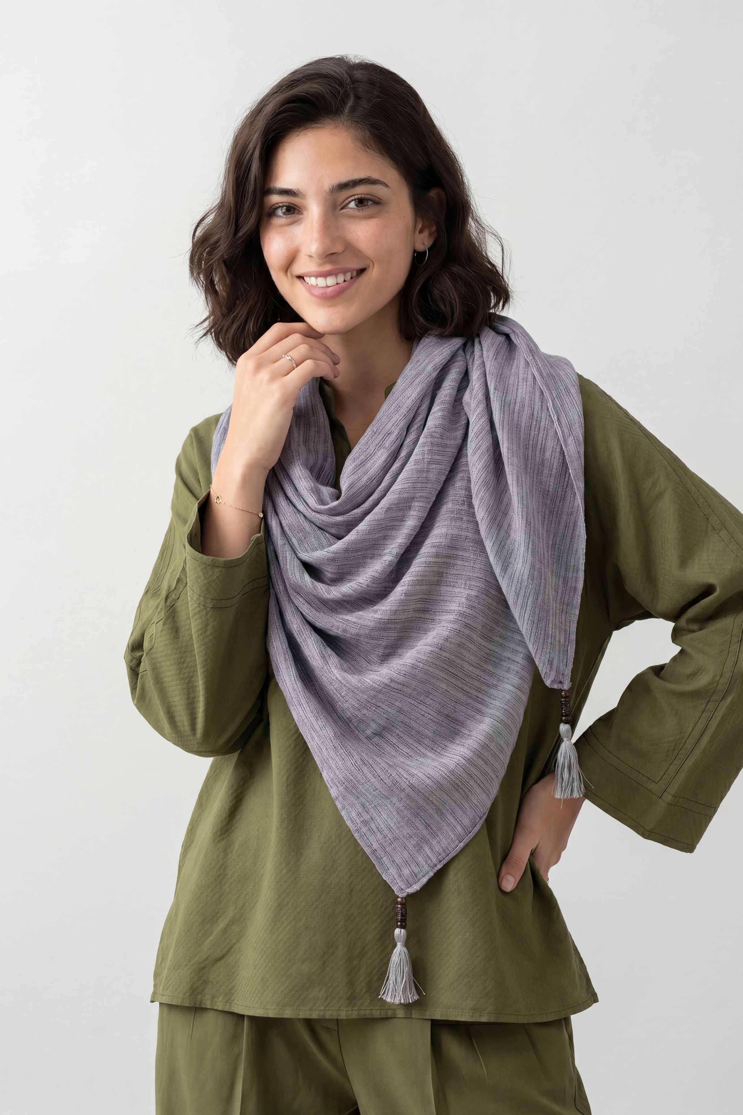 Purple Women Scarf - 447702109