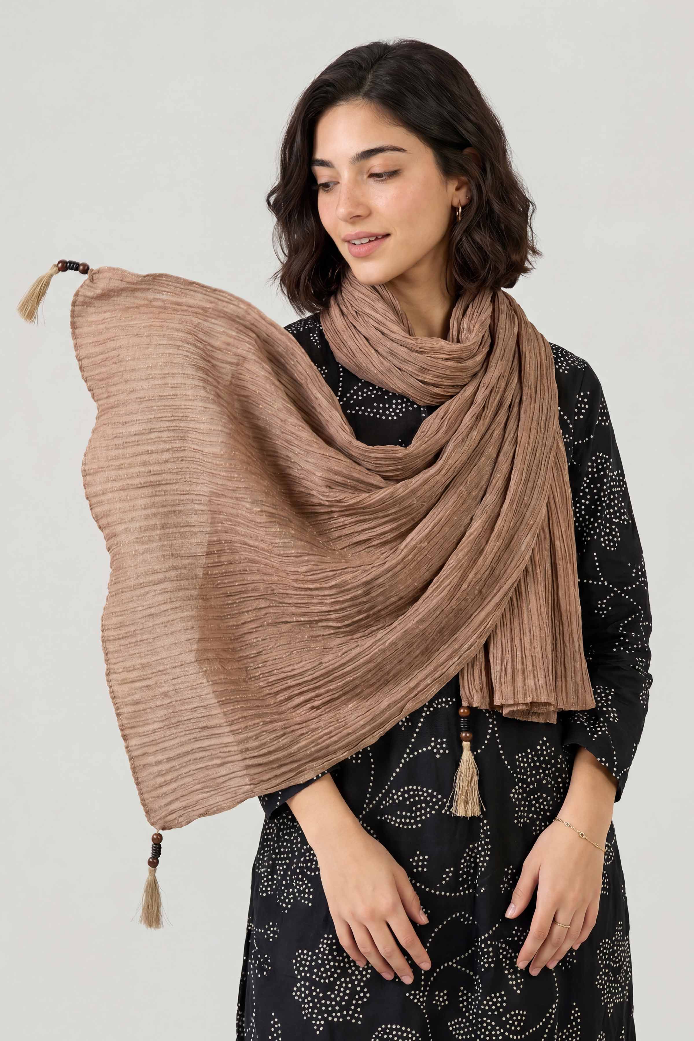 Khaki Women Scarf - 447702130