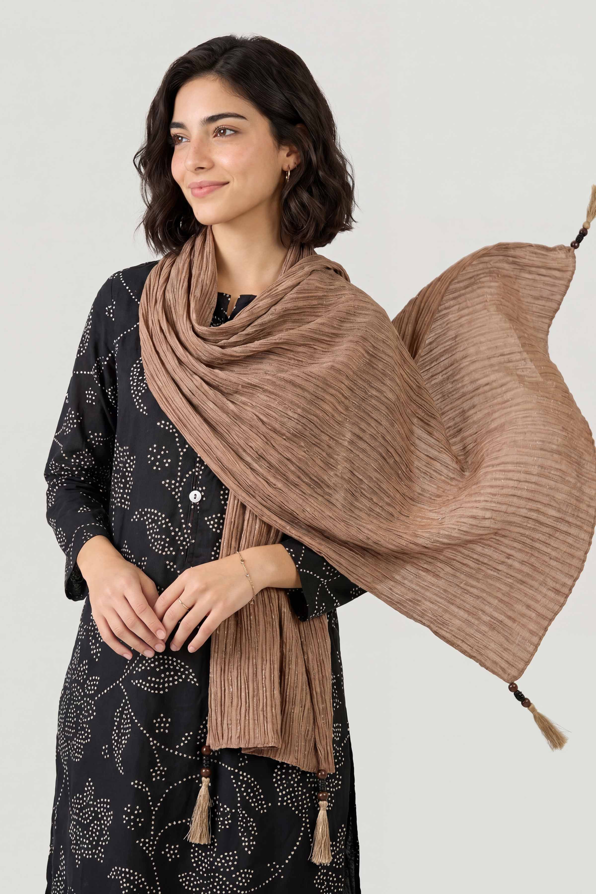 Khaki Women Scarf - 447702130
