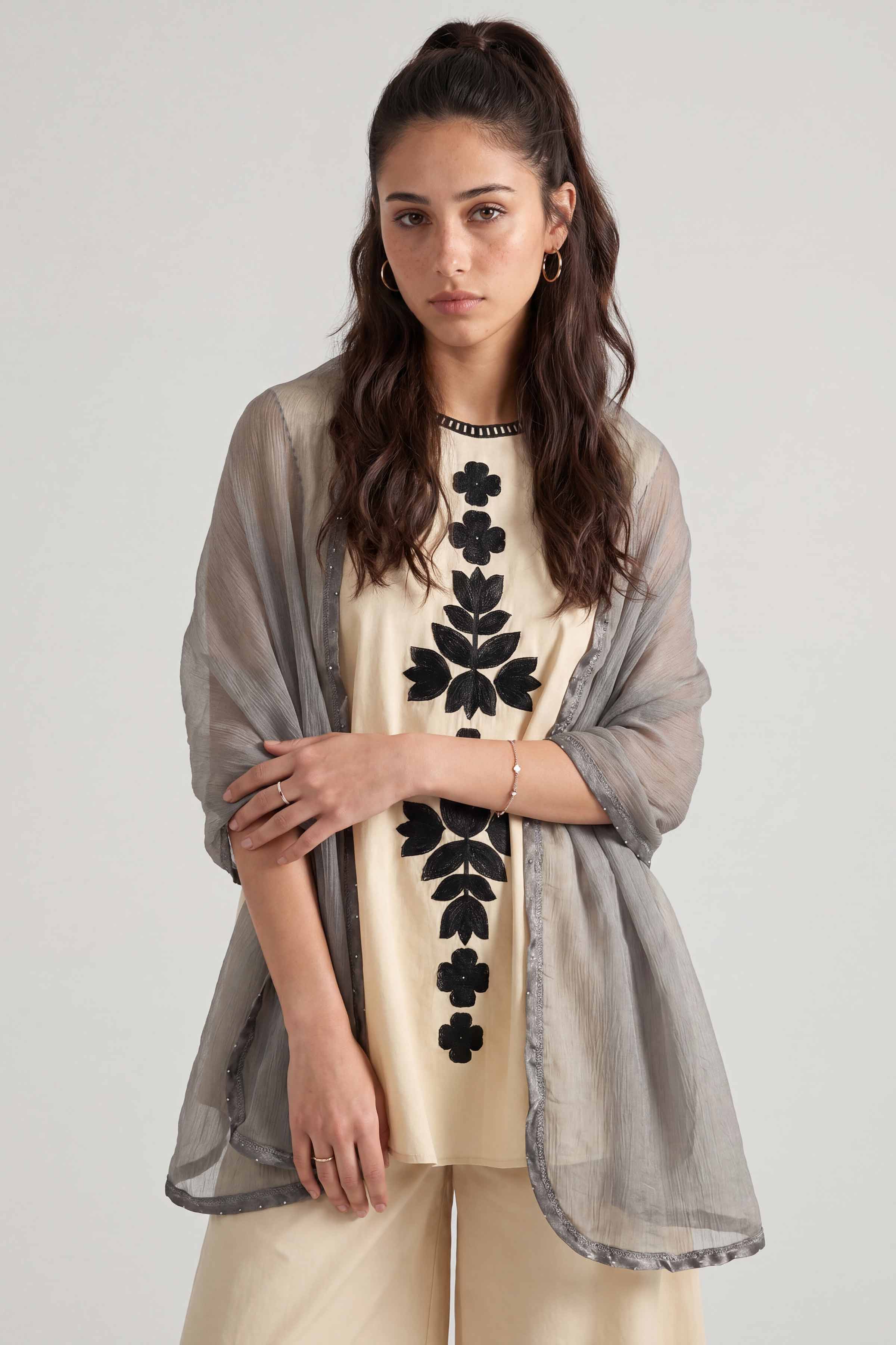 Grey Women Scarf - 447712111