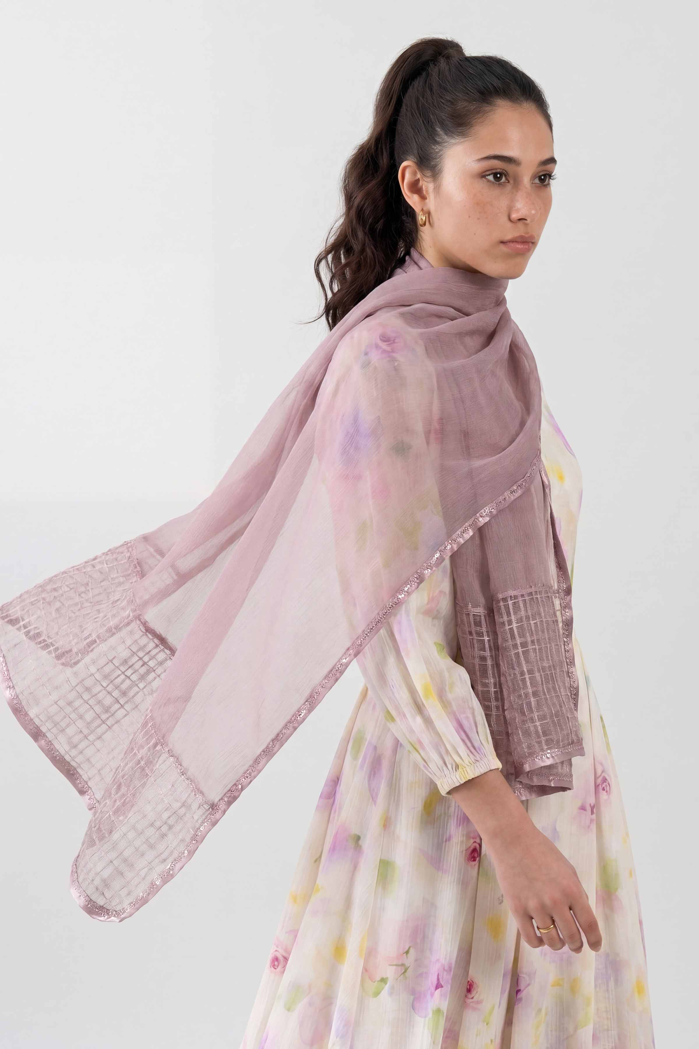 Purple Women Scarf - 447722109
