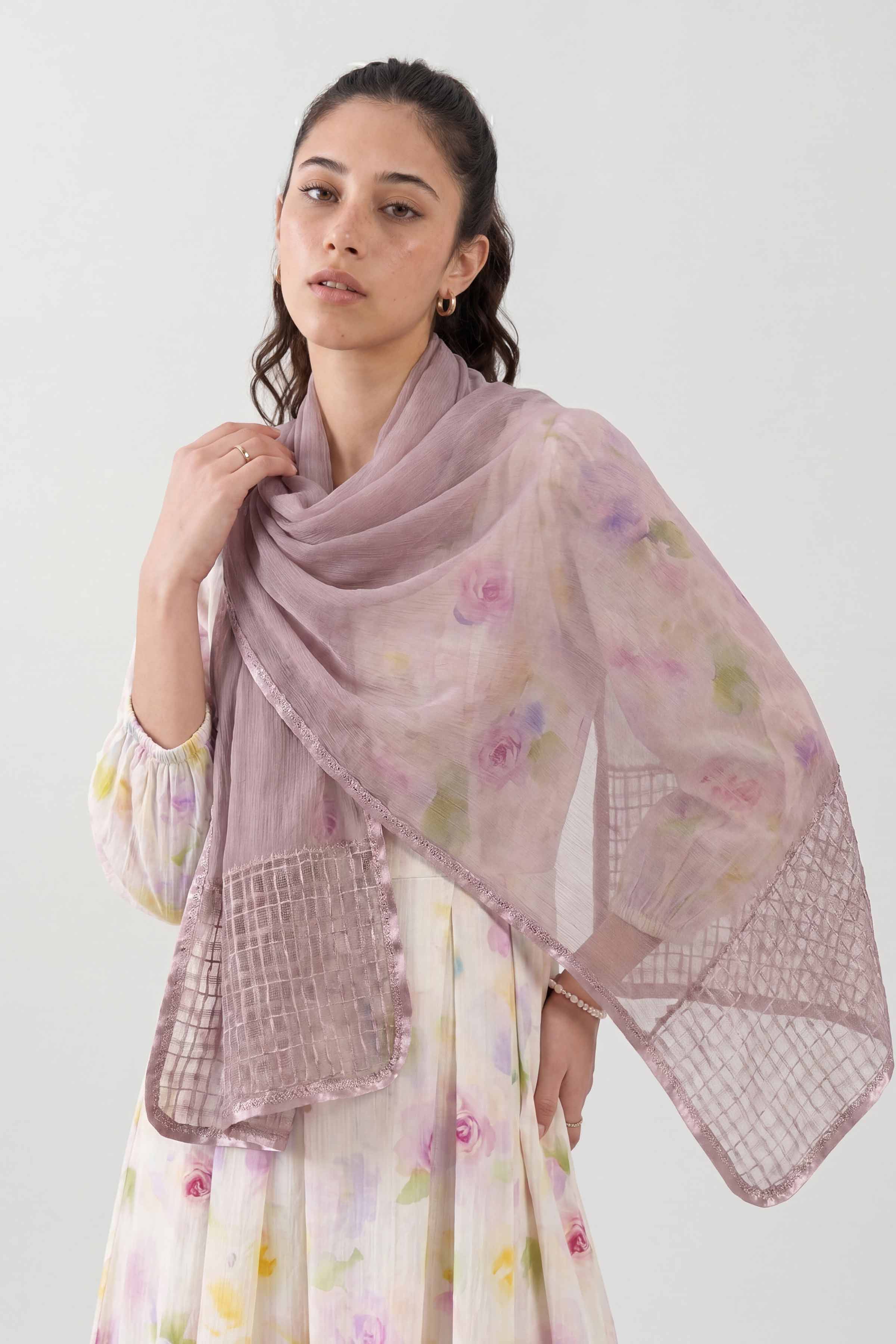 Purple Women Scarf - 447722109