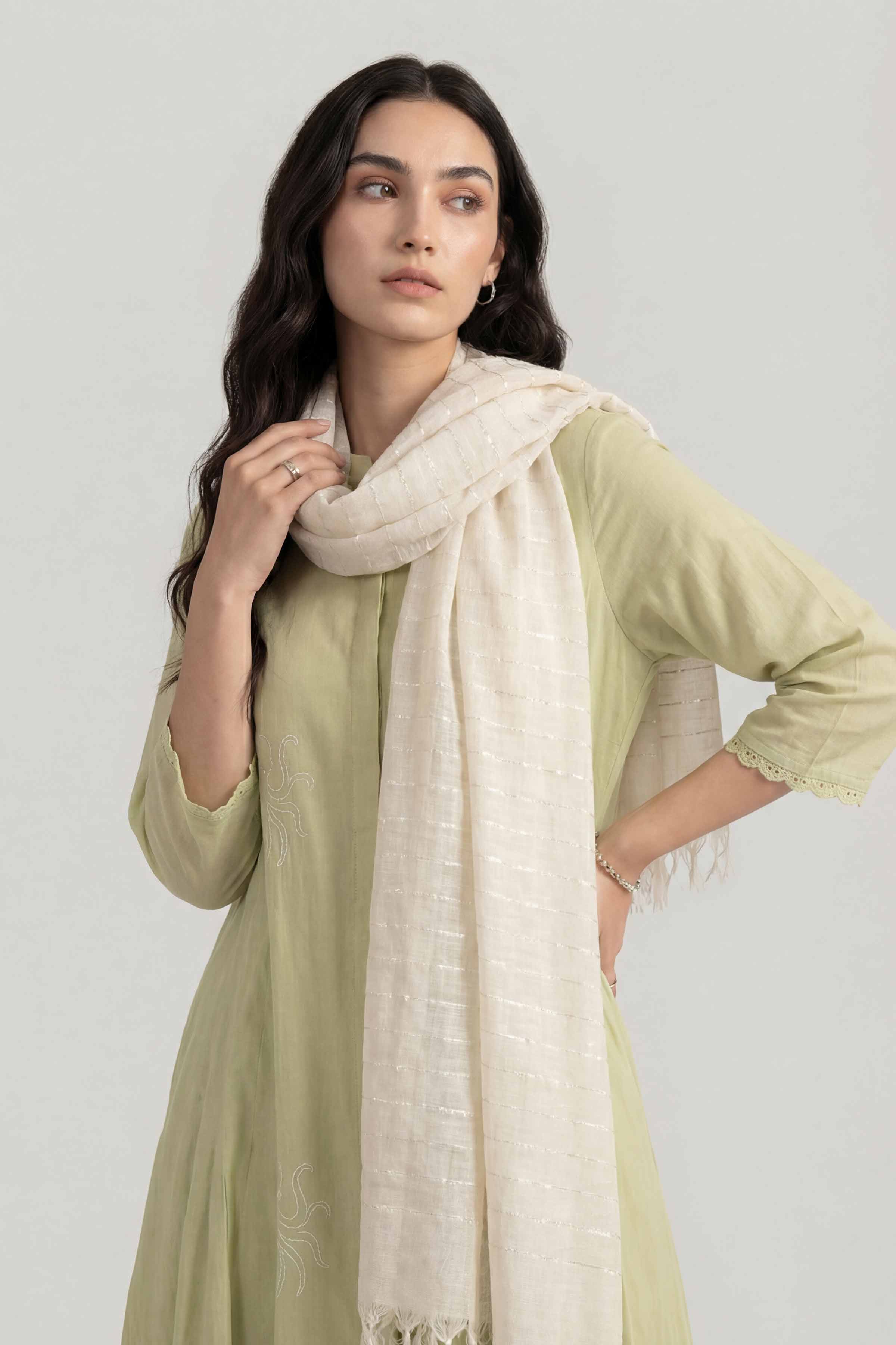 White Women Scarf - 72070958