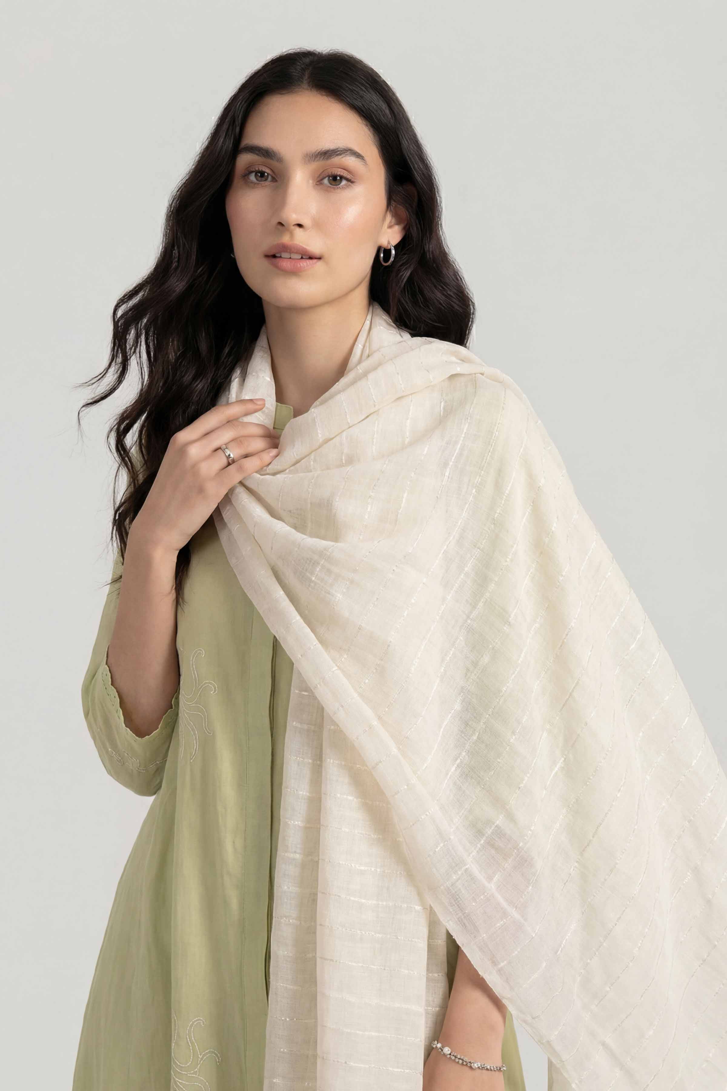 White Women Scarf - 72070958