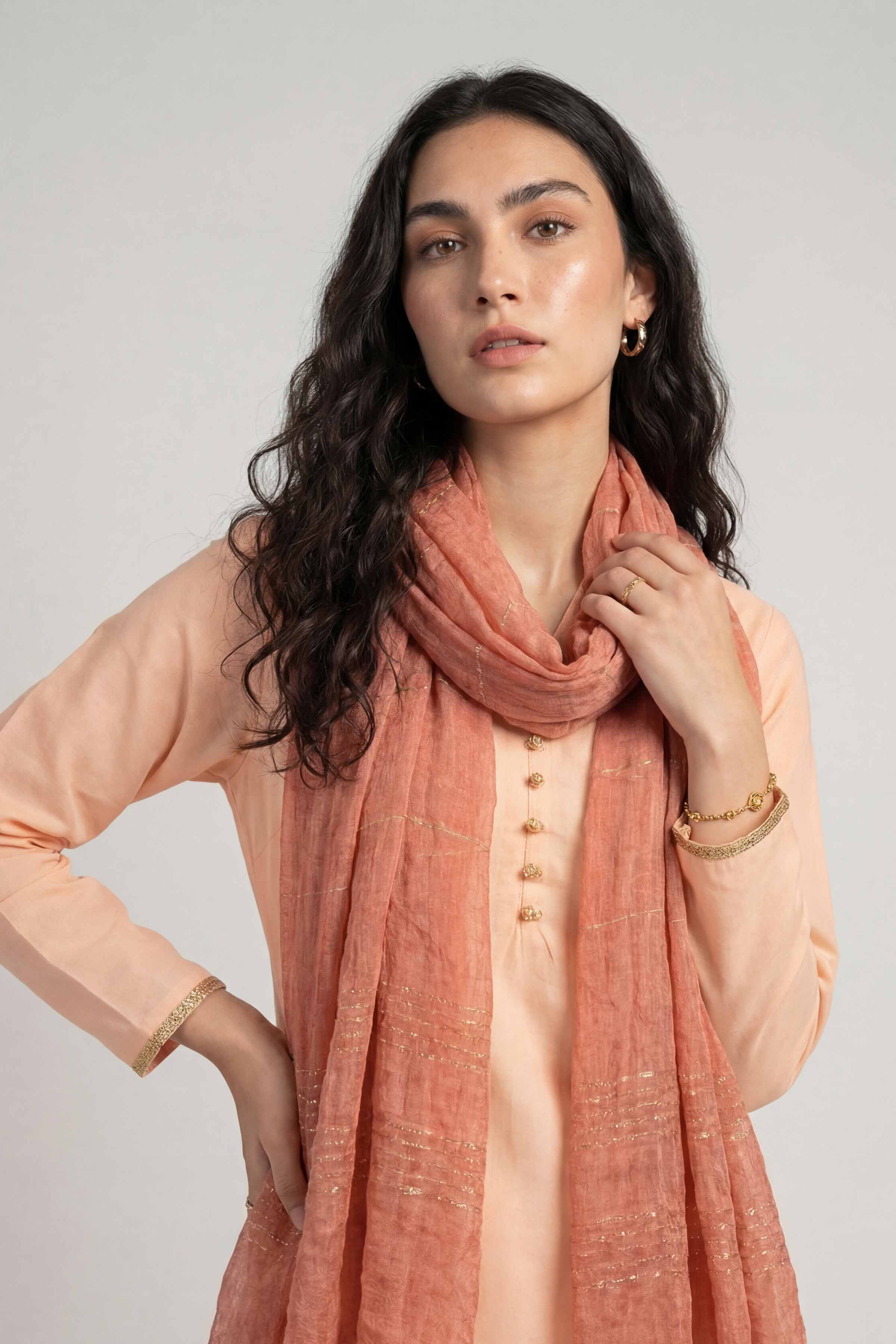 Red Women Scarf - 72070959