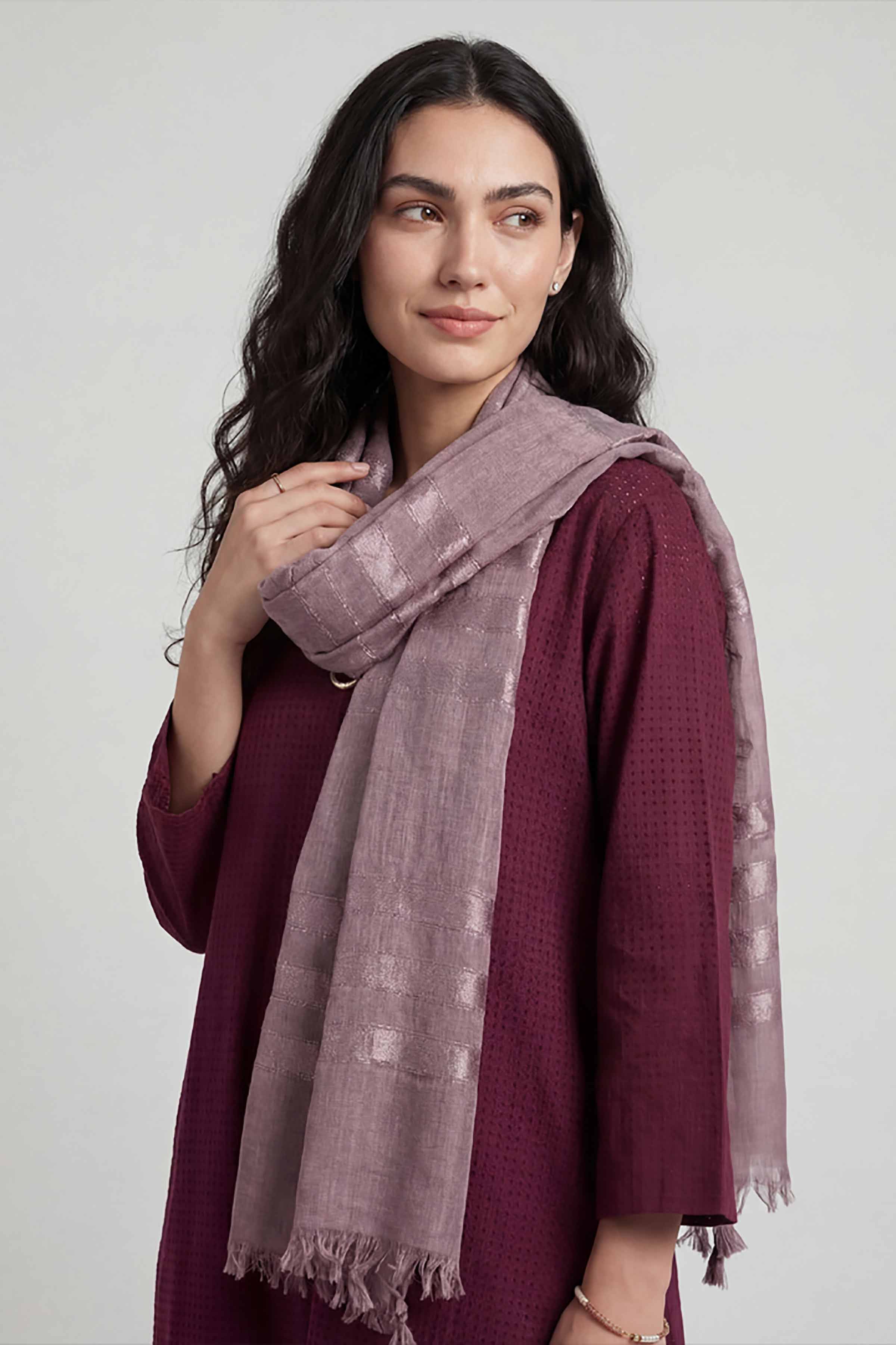 Purple Women Scarf - 72070962