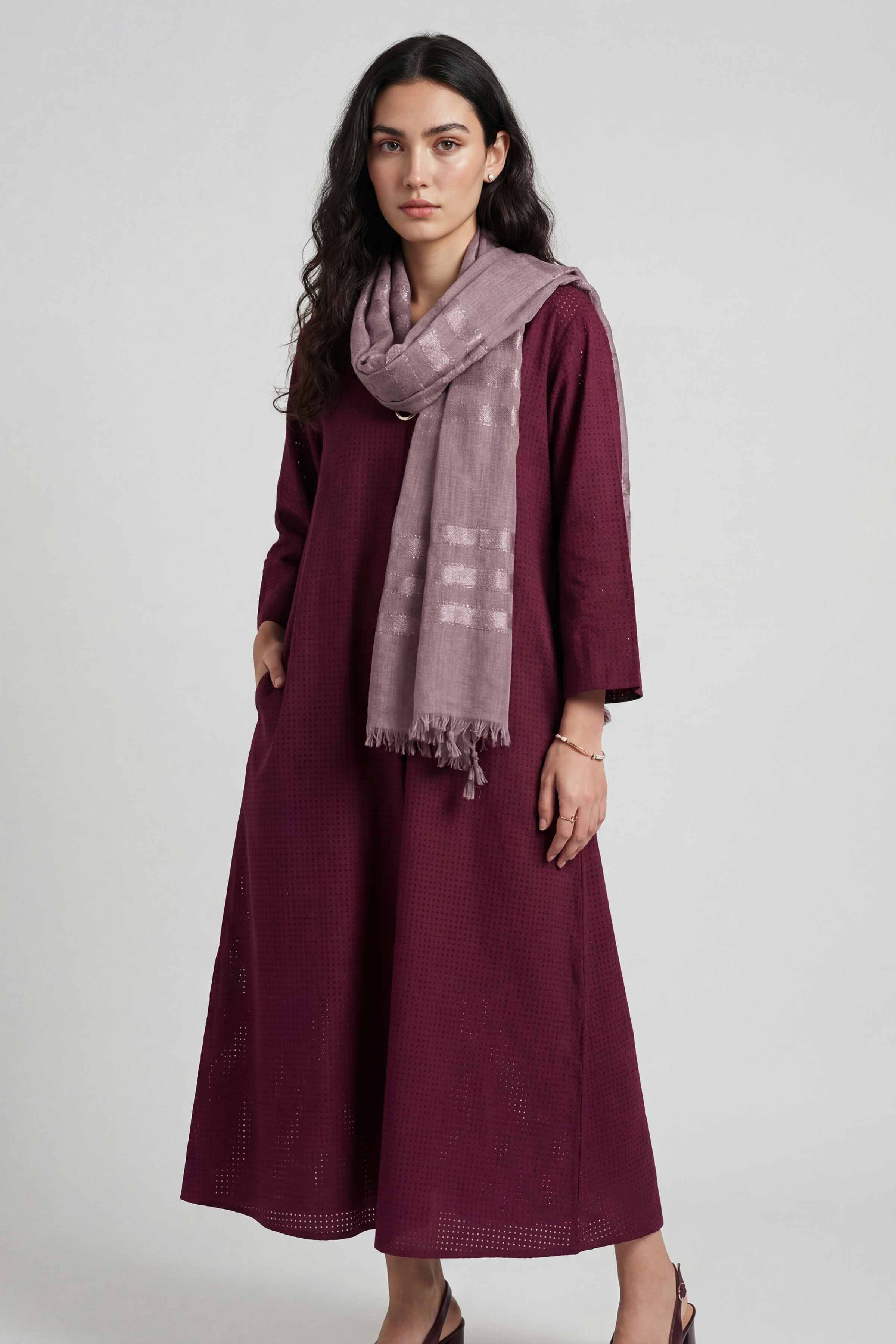 Purple Women Scarf - 72070962