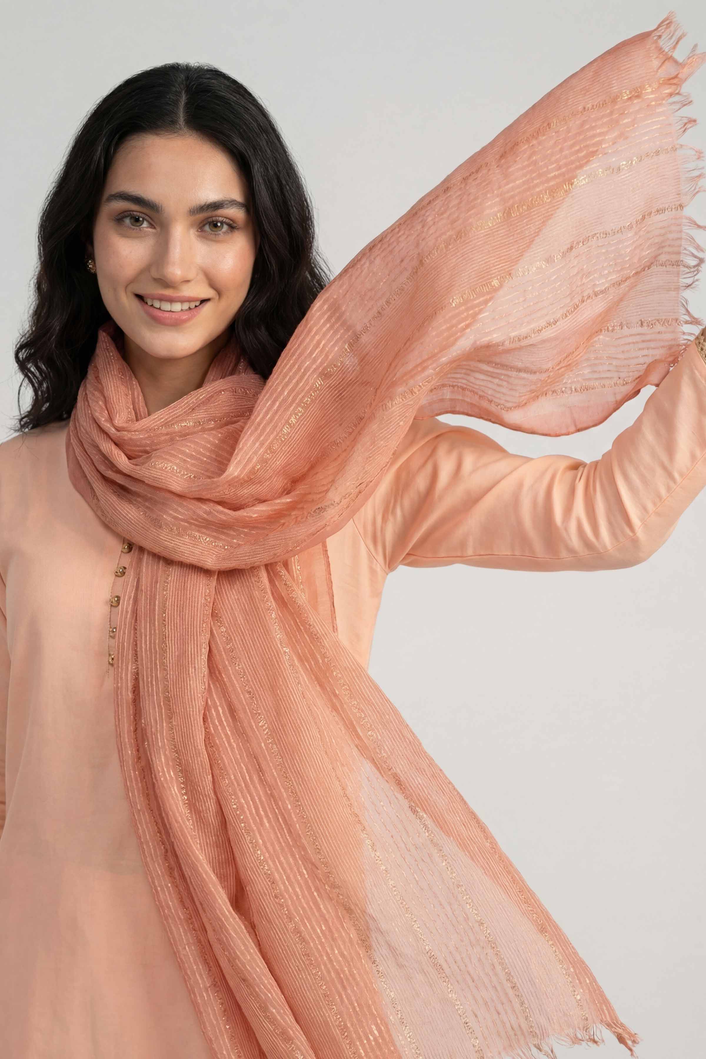 Orange Women Scarf - 72070963