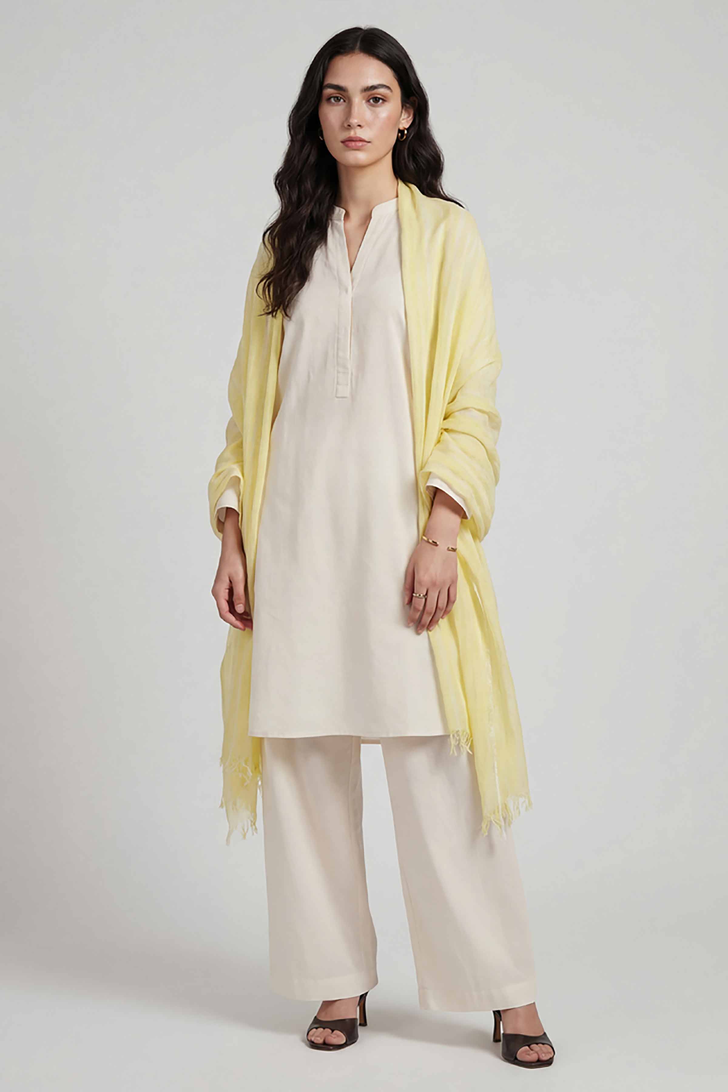 Yellow Women Scarf - 72070966