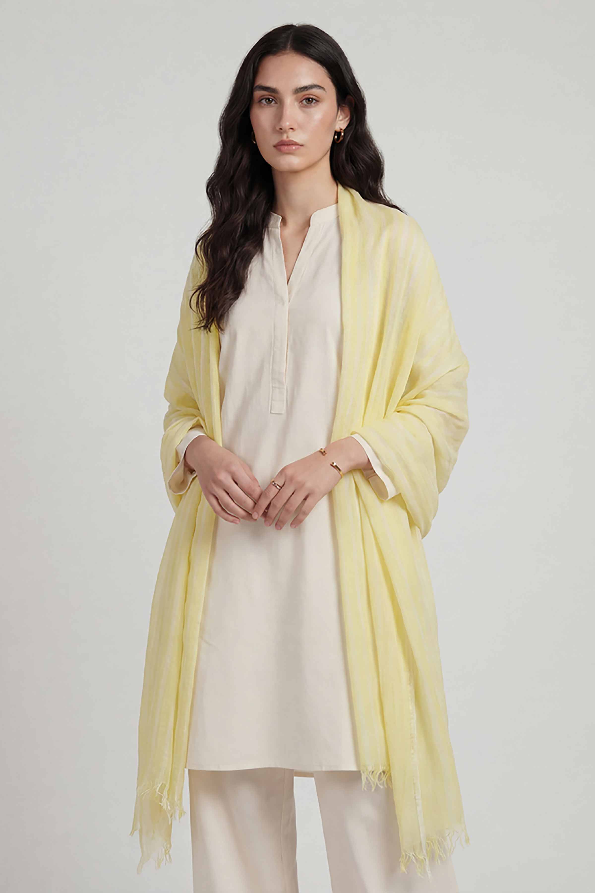 Yellow Women Scarf - 72070966