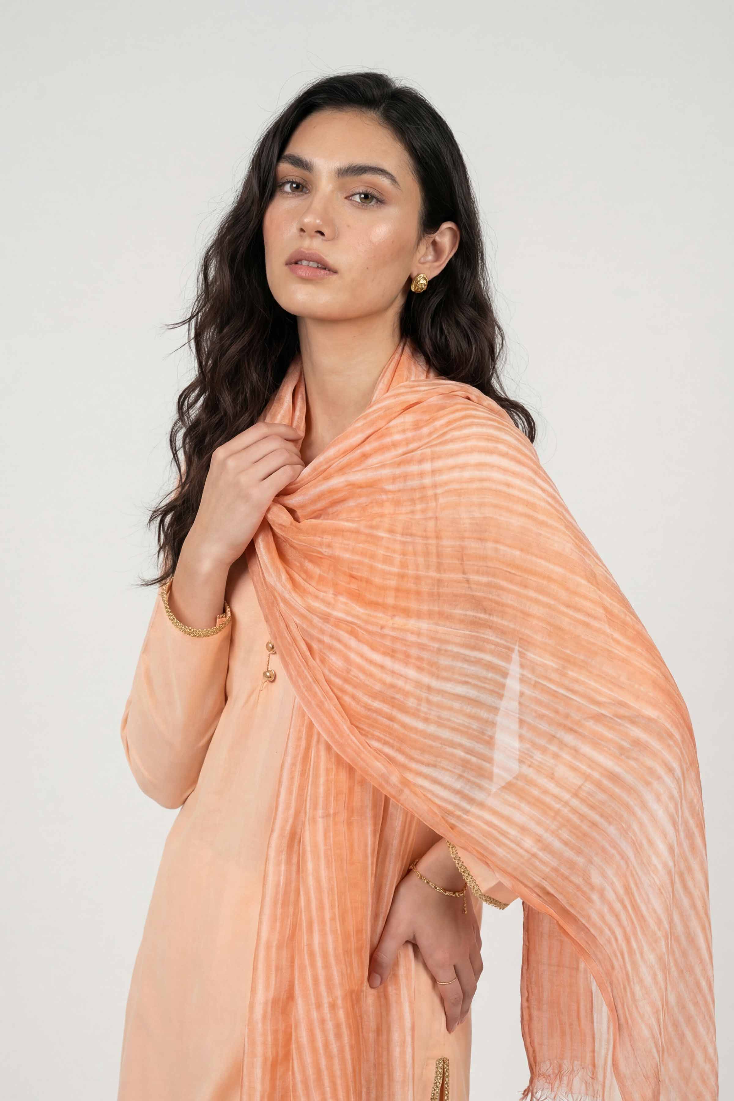 Orange Women Scarf - 72070967