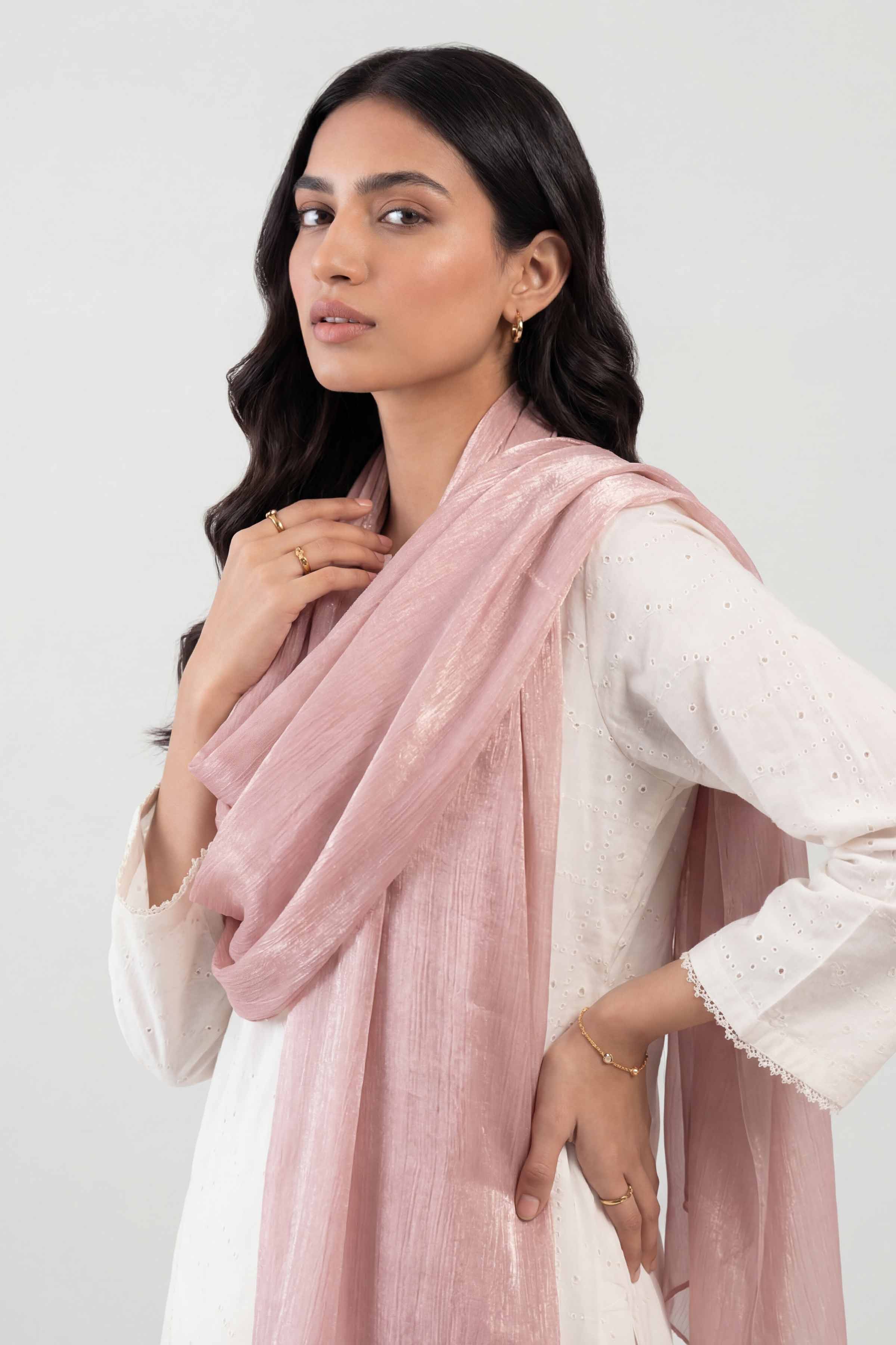 Light Pink Women Scarf - 447812114