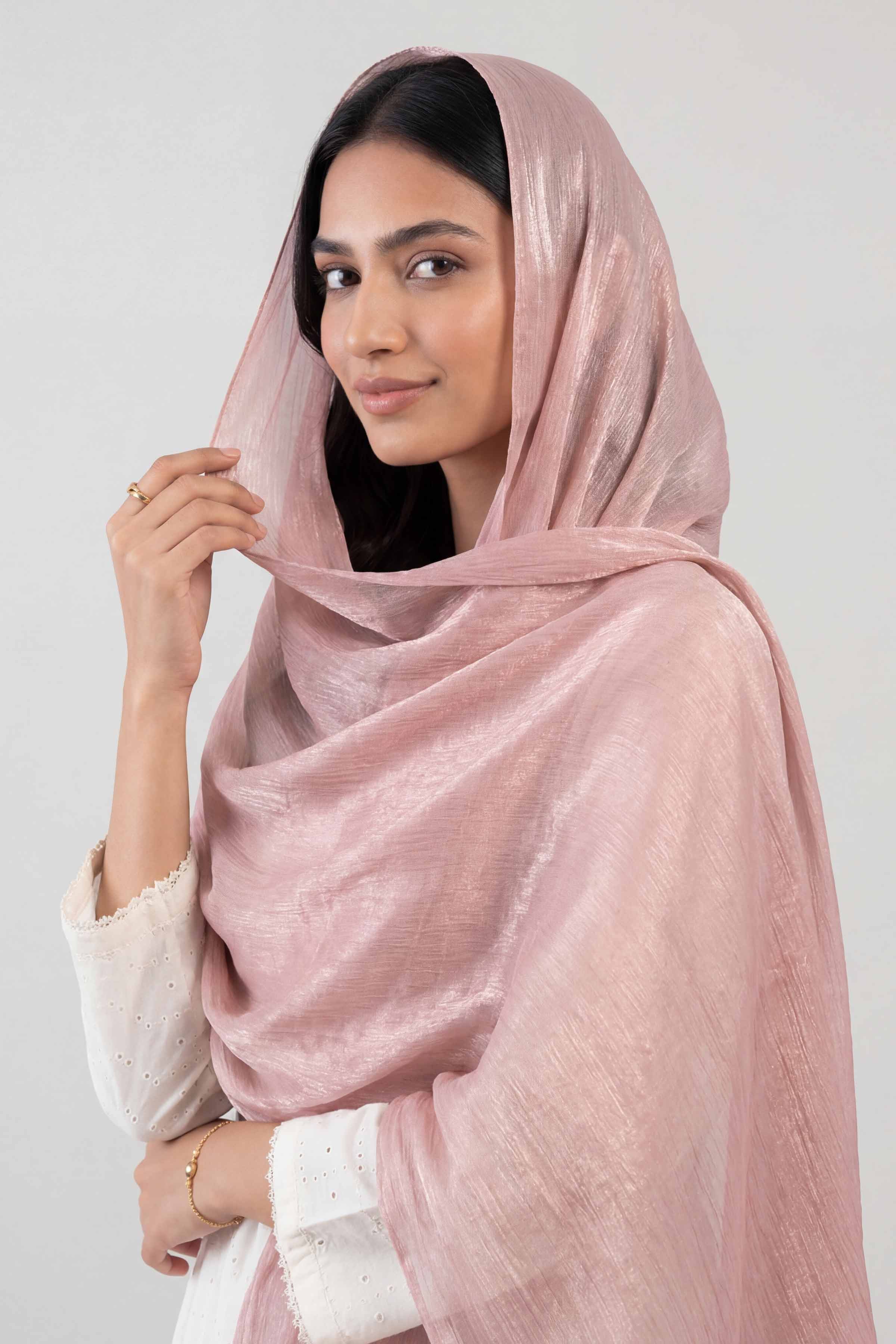 Light Pink Women Scarf - 447812114