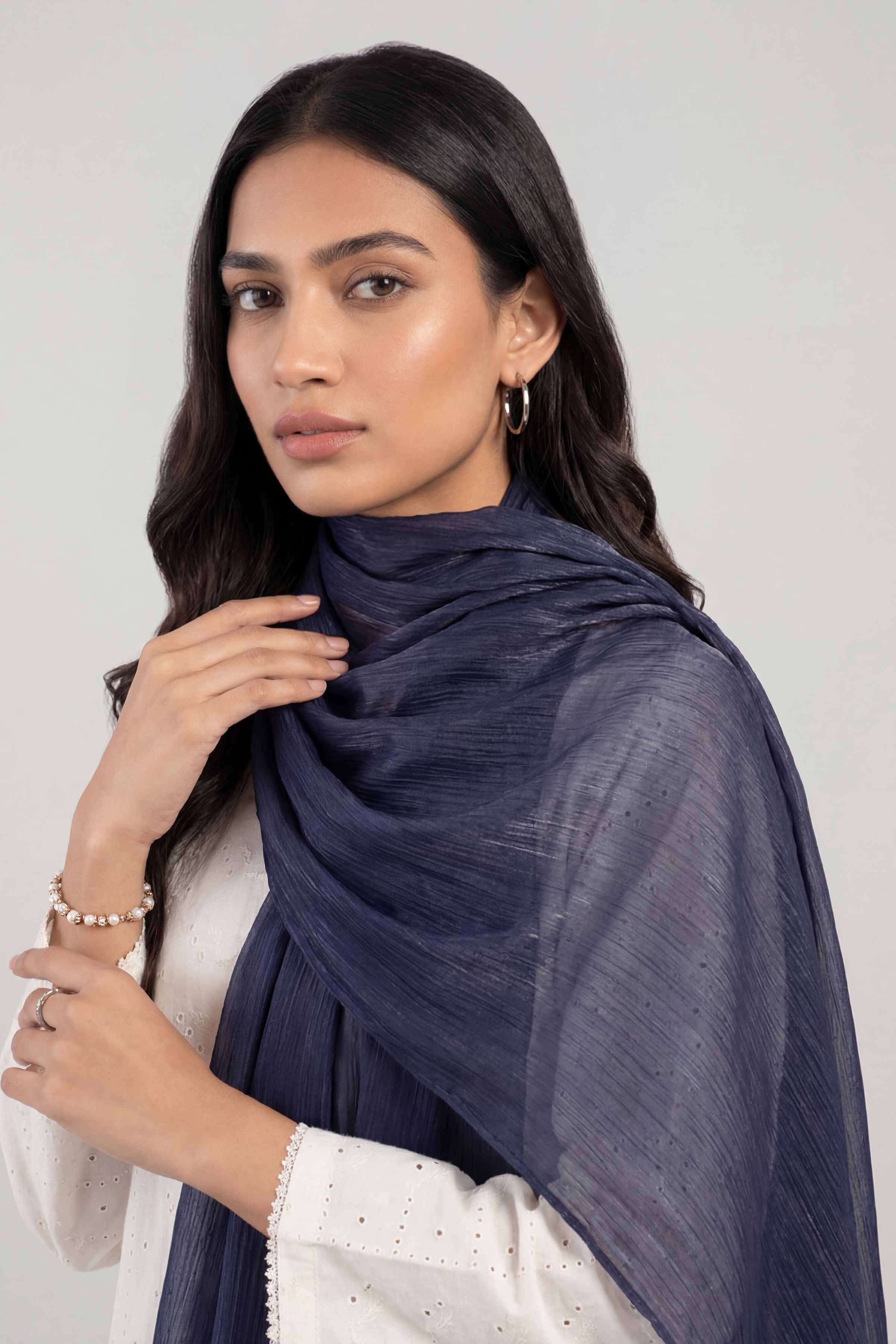 Dark Navy Women Scarf - 447812121
